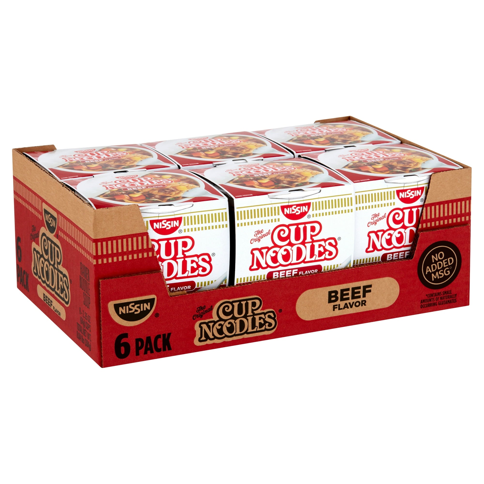 NISSAN CUP NOODLES BEEF FLAVOR 6PK