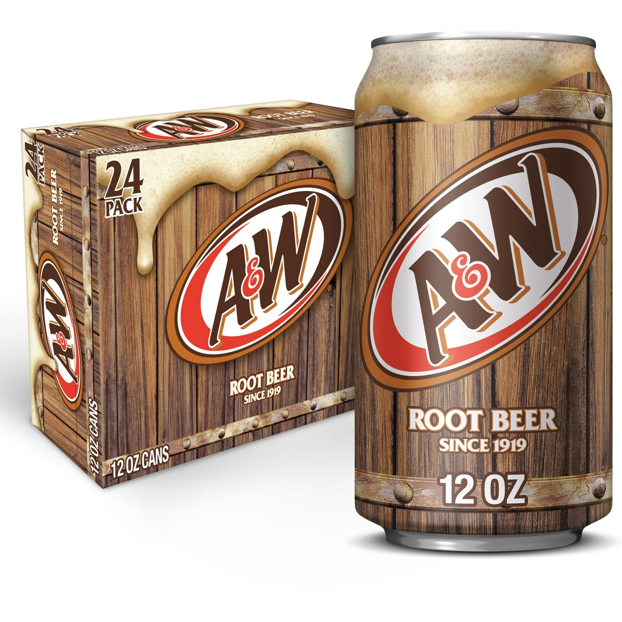 A&W ROOT BEER 24PK CANS