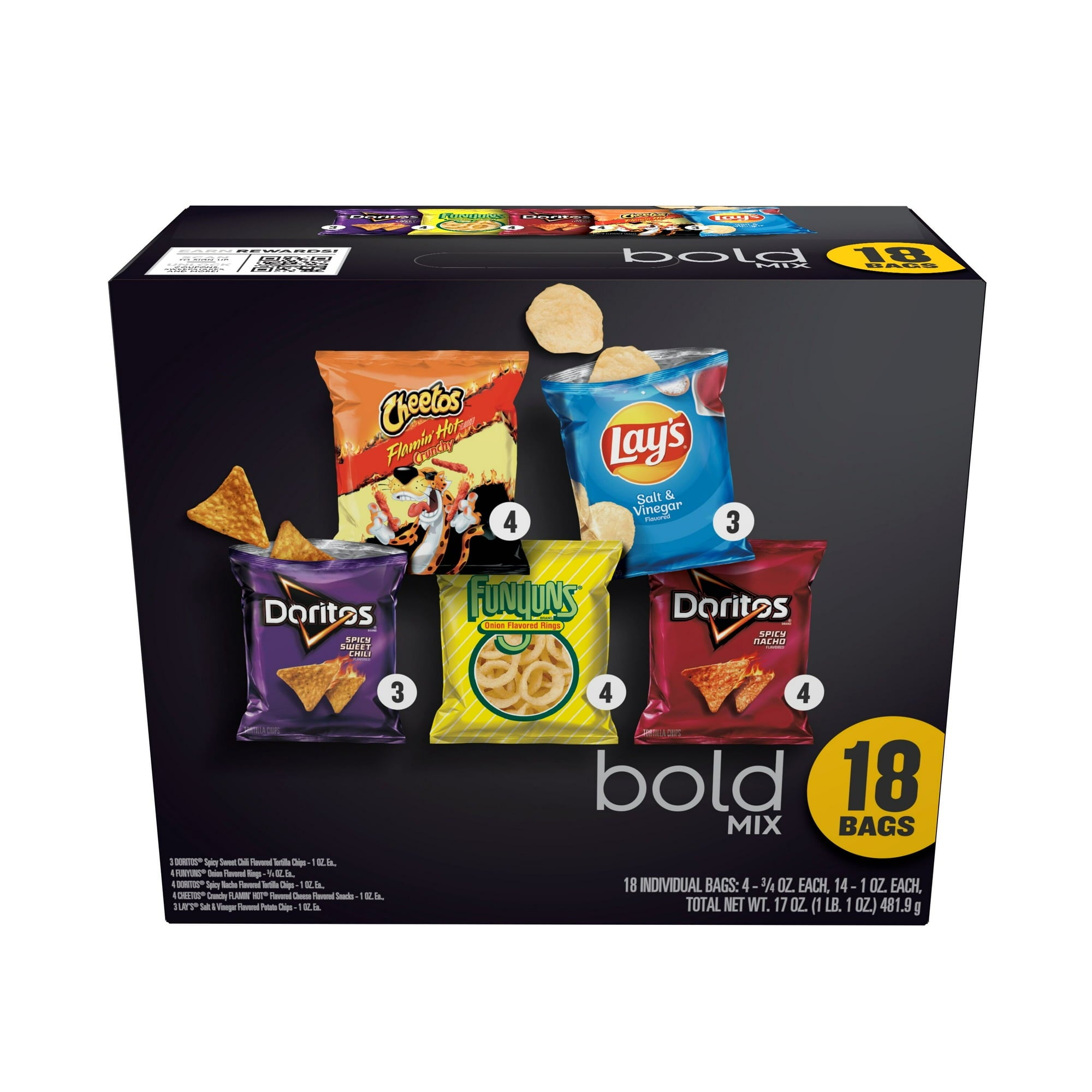 FRTIO LAY BOLD MIX 18CT VARIETY PACK