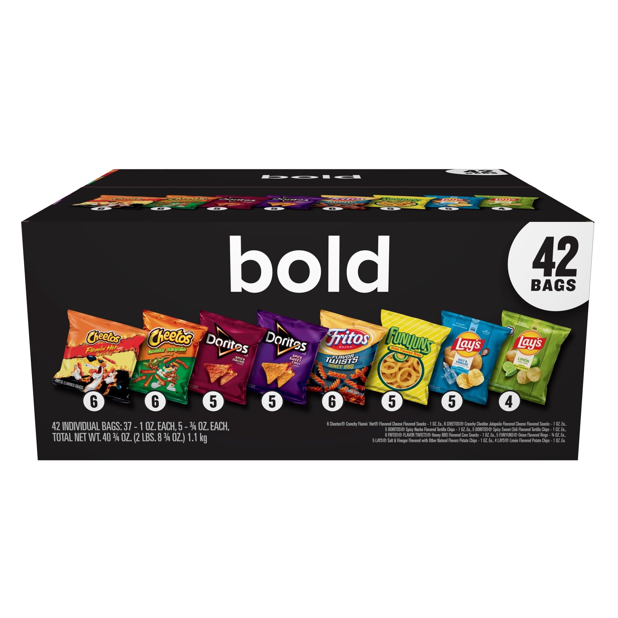 FRTIO LAY BOLD MIX 42CT VARIETY PACK