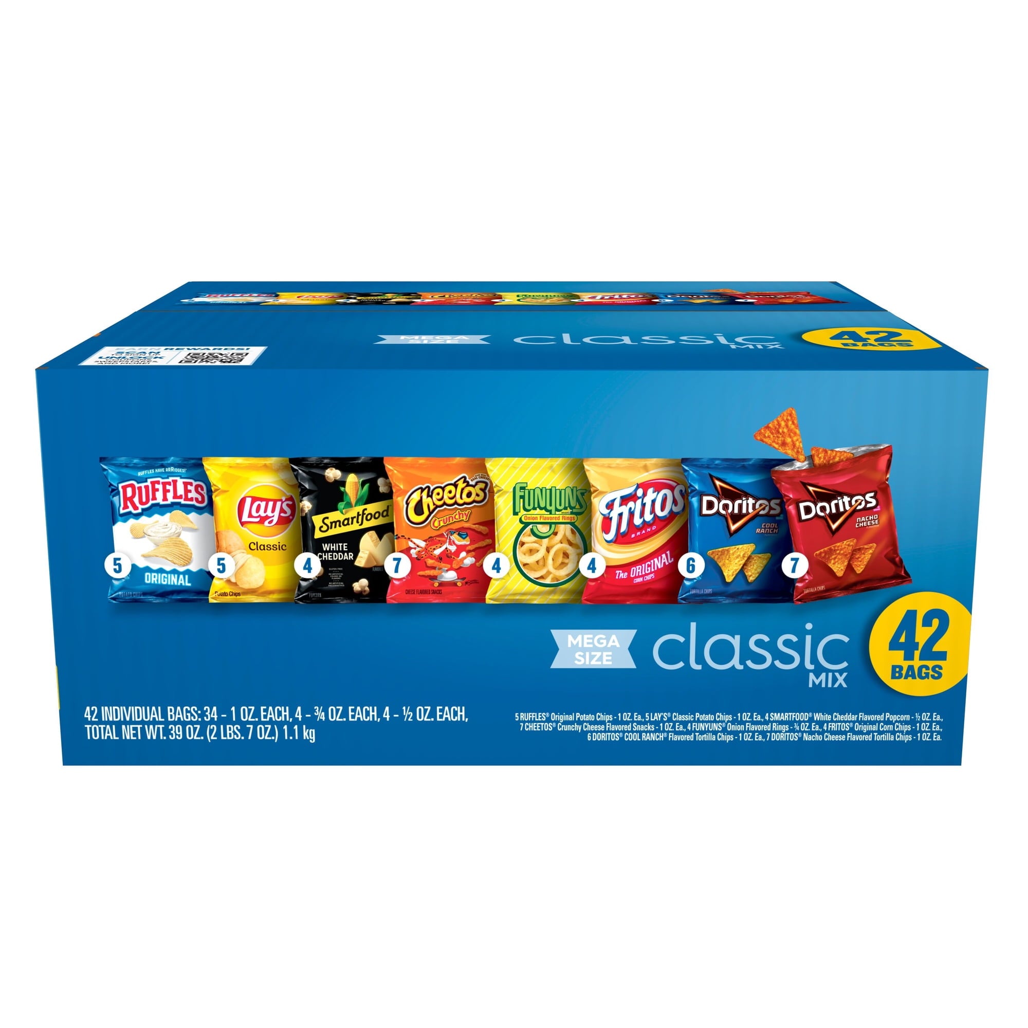 FRTIO LAY CLASSIC MIX 42CT VARIETY PACK