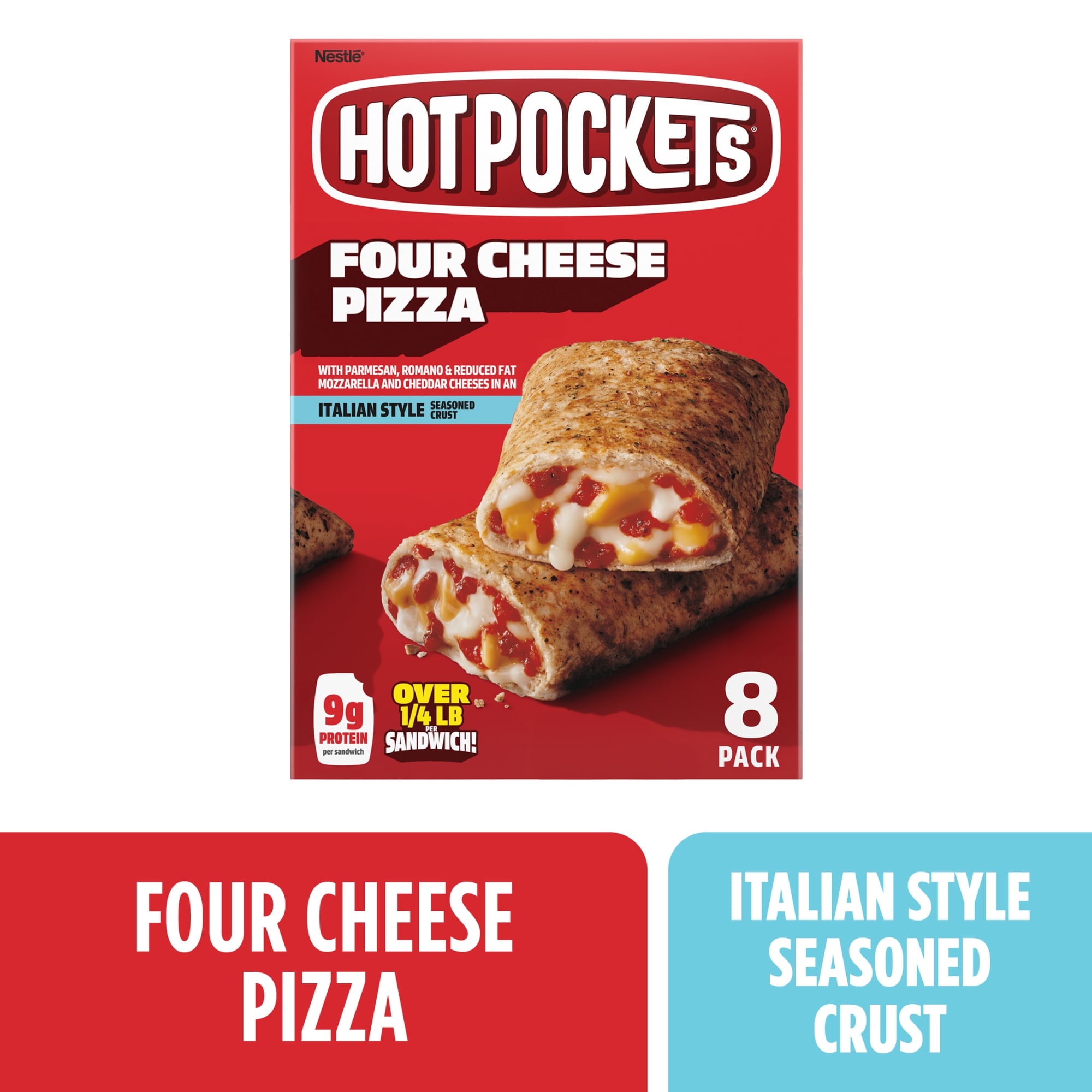 HOT POCKETS 4 CHEESE PIZZA 8PK