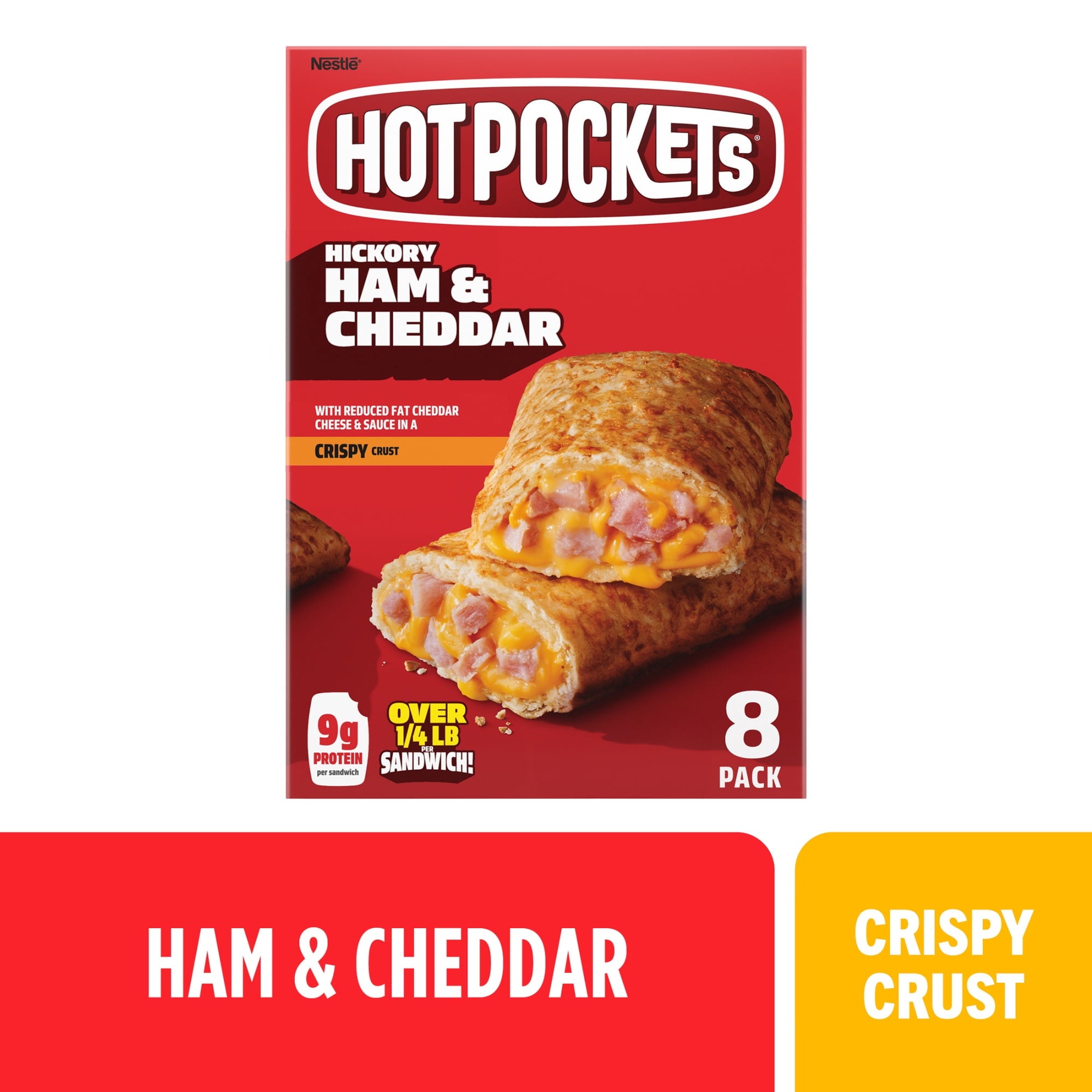 HOT POCKETS HAM & CHEDDAR 8PK