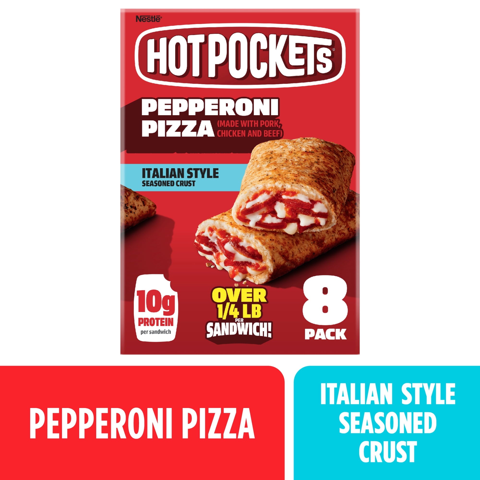 HOT POCKETS PEPPERONI PIZZA 8PK