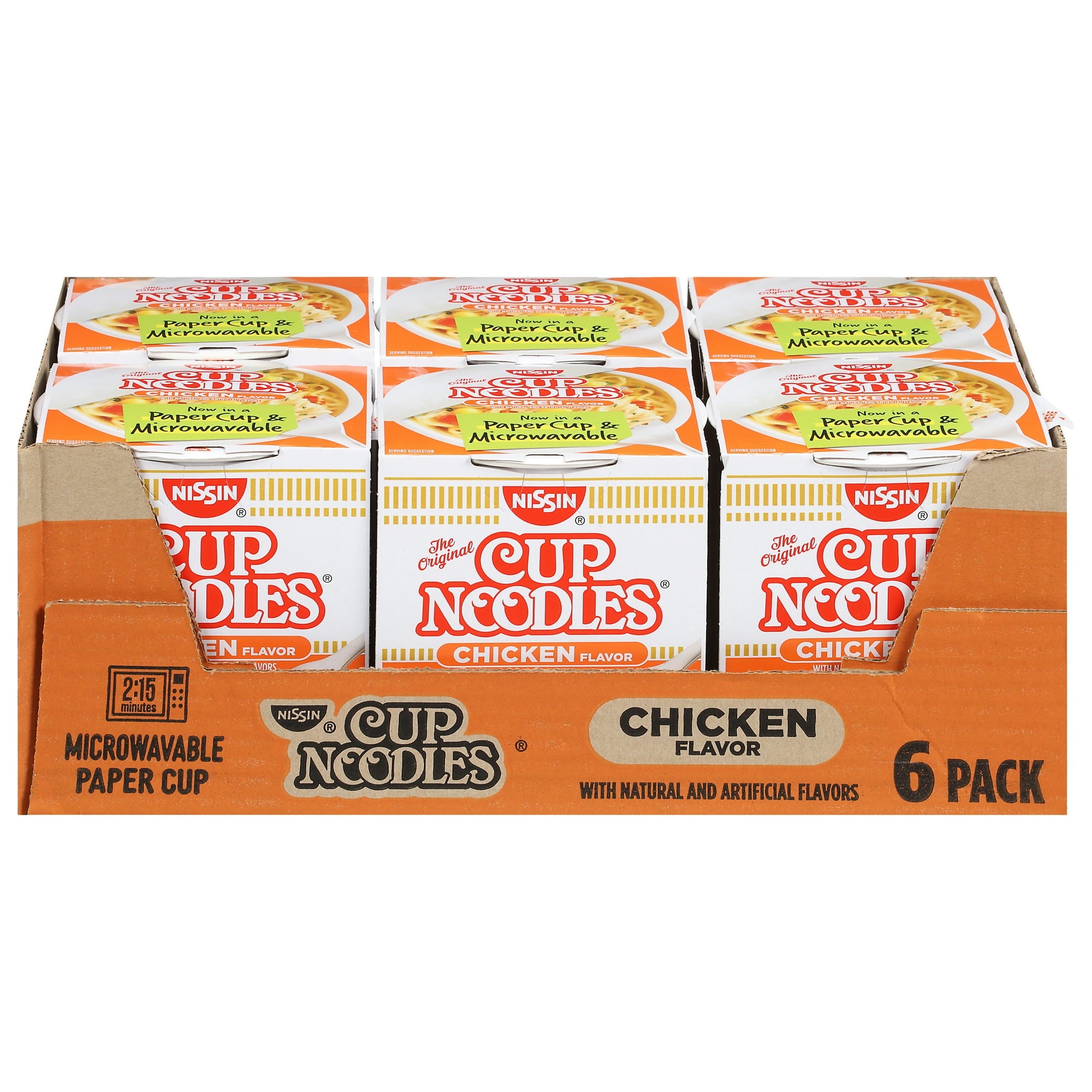 NISSAN CUP NOODLES CHICKEN FLAVOR 6PK