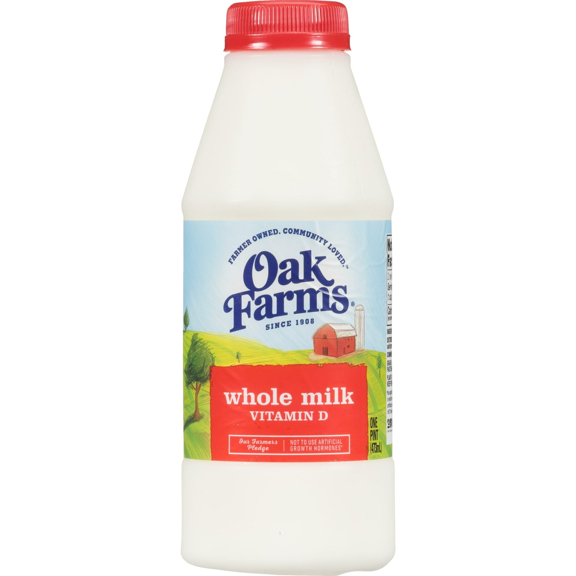 OAK FARMS WHOLE MILK 16OZ