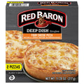 RED BARON 4 CHEESE DEEP DISH PERSONAL PIZZA 2PK