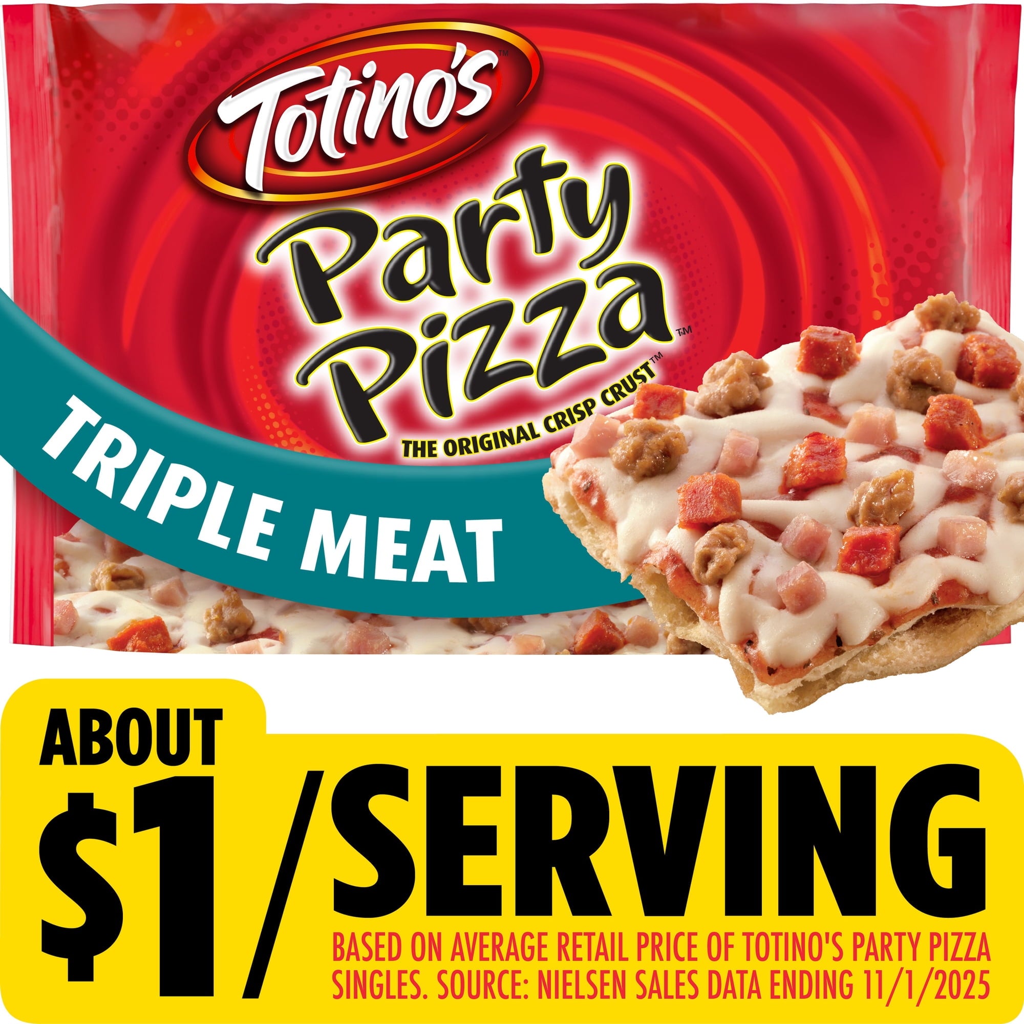 TOTINOS TRIPLE MEAT PIZZA