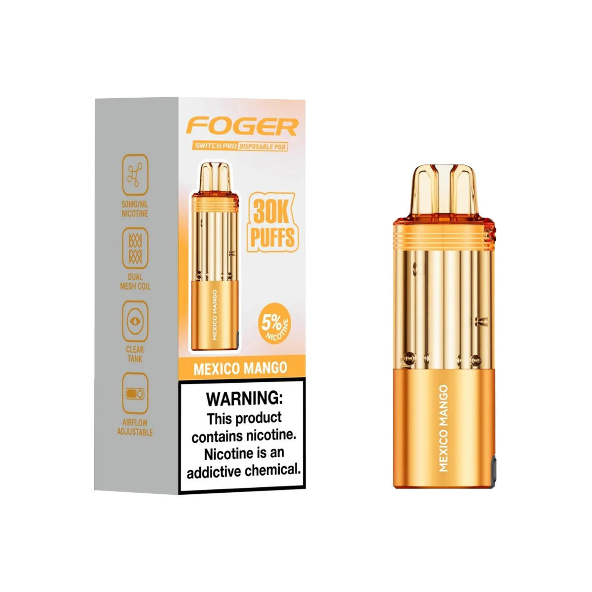 FOGER POD 30K 5CT MEXICO MANGO