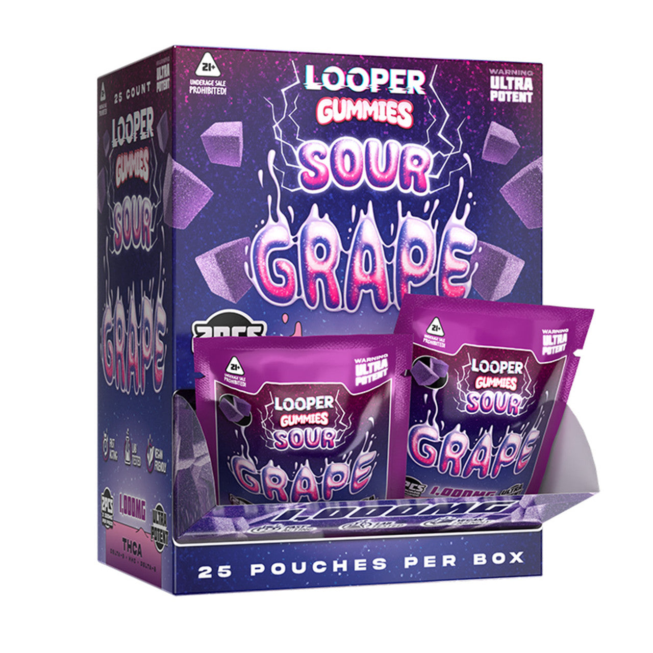 LOOPER GUMMY 25CT SOUR GRAPE