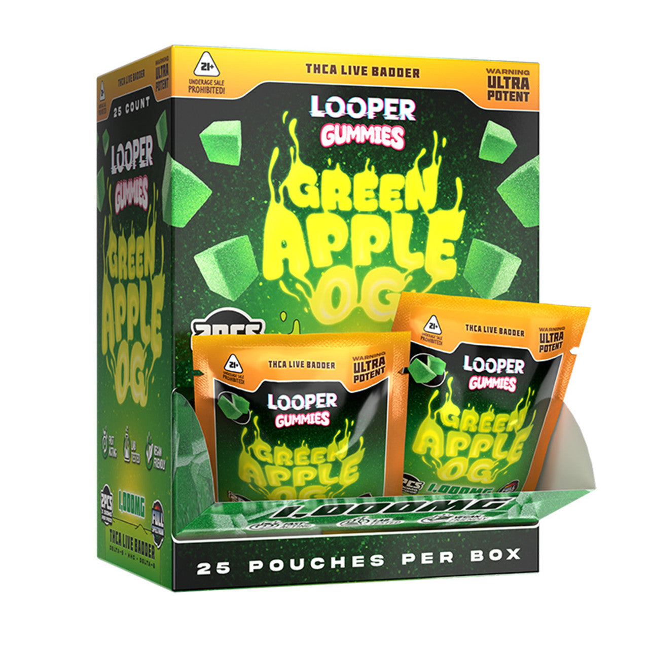 LOOPER GUMMY 25CT GREEN APPLE