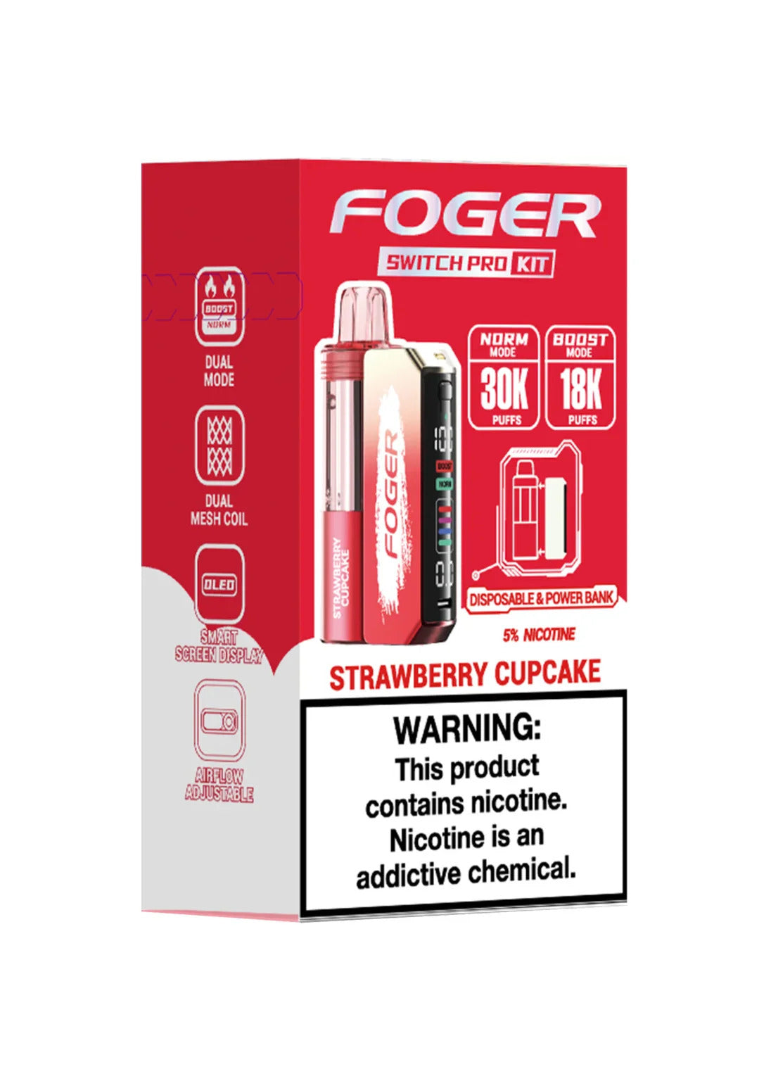 FOGOR 30K STRAW CUPCAKE 5CT
