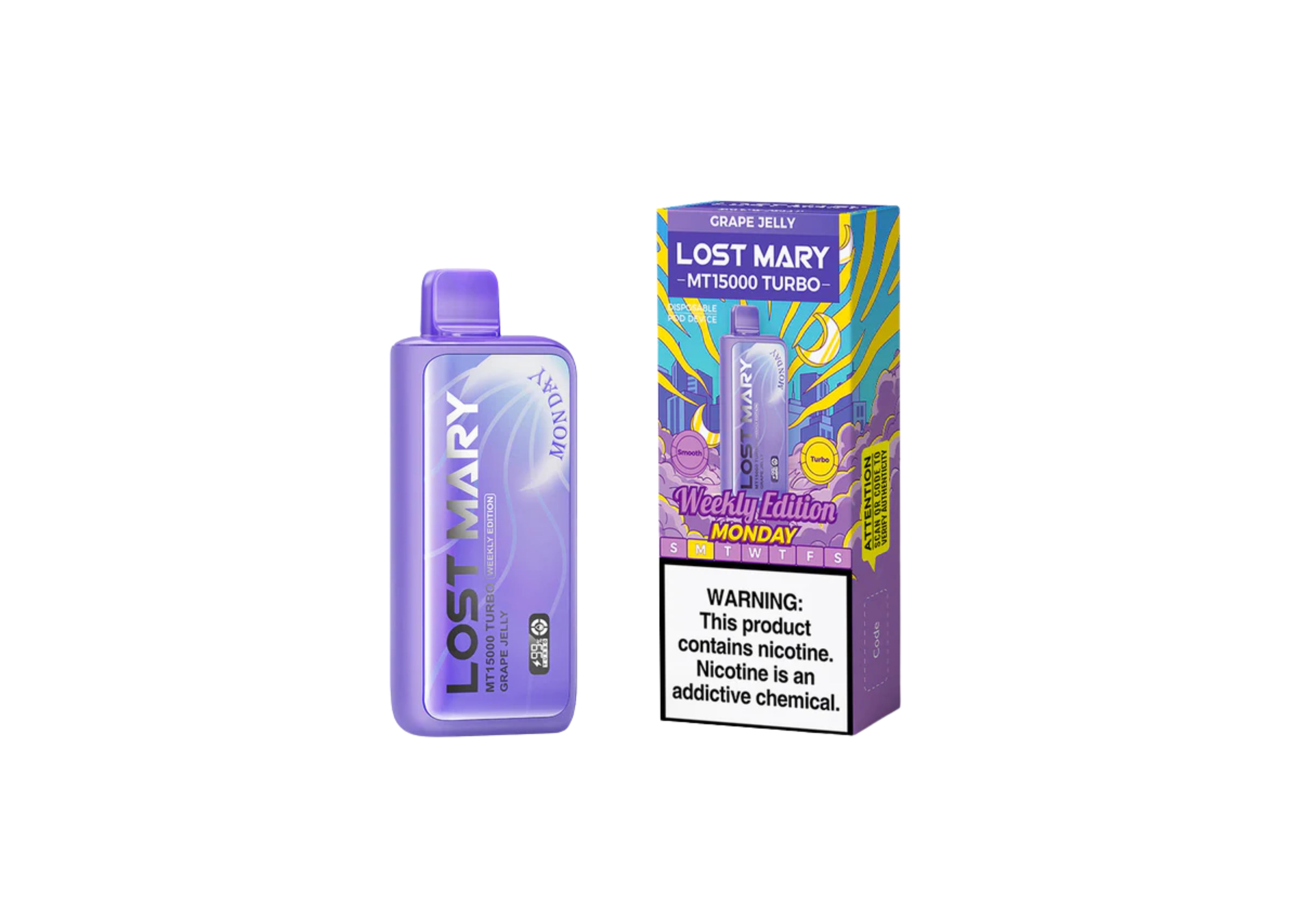 LOST MARY 15K GRAPE JELLY 5CT