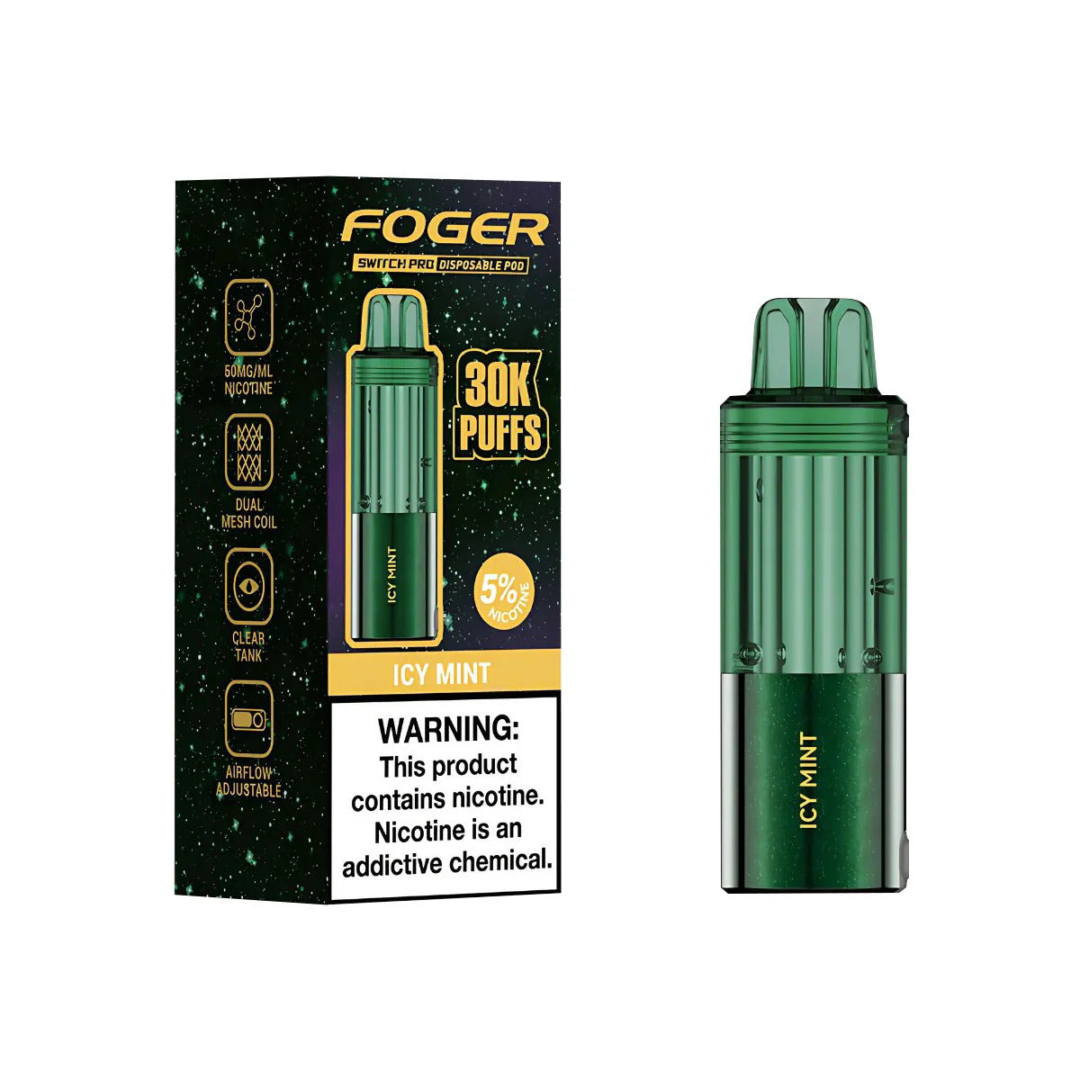 FOGER POD 30K 5CT ICY MINT