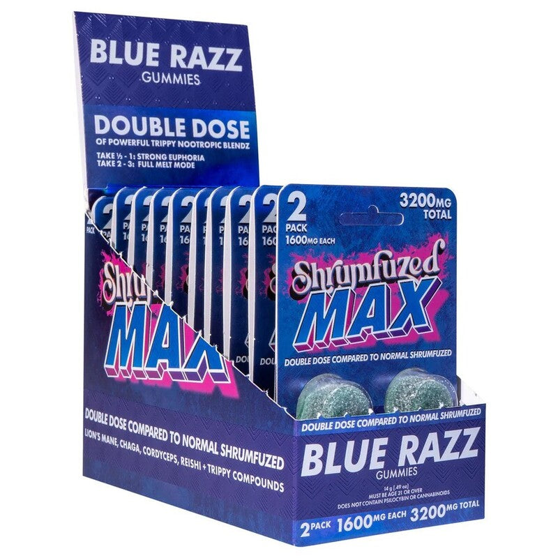 SHRUM MAX 3200MG 2GUMIE 10CT BLU