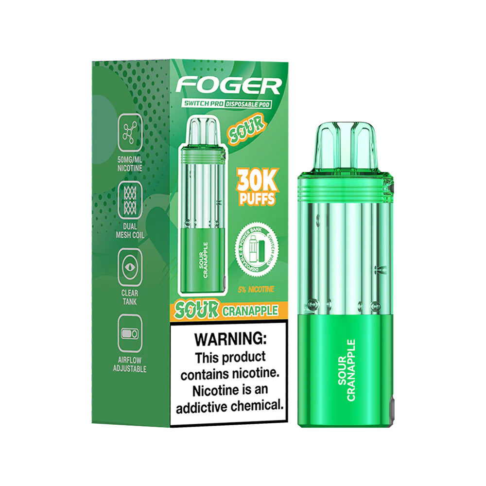 FOGER POD 30K 5CT SOUR CRANAPPLE