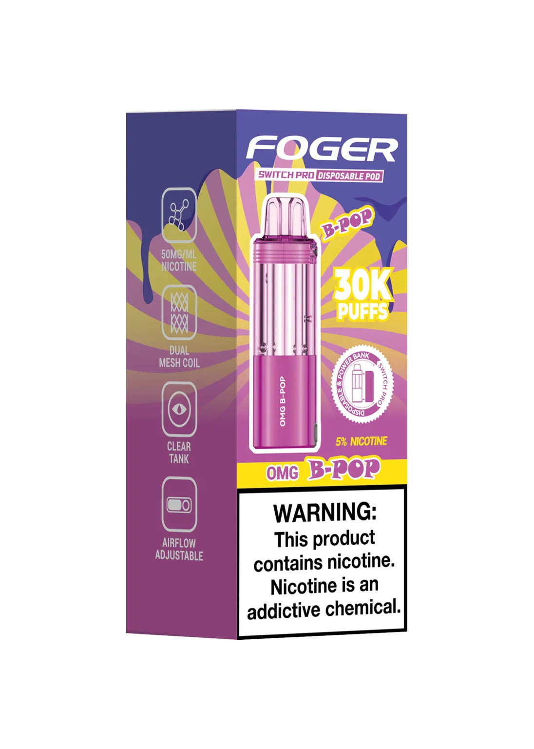 FOGER POD 30K 5CT OMG BPOP