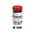 DICE MULTICOLOR 12MM 100PCS