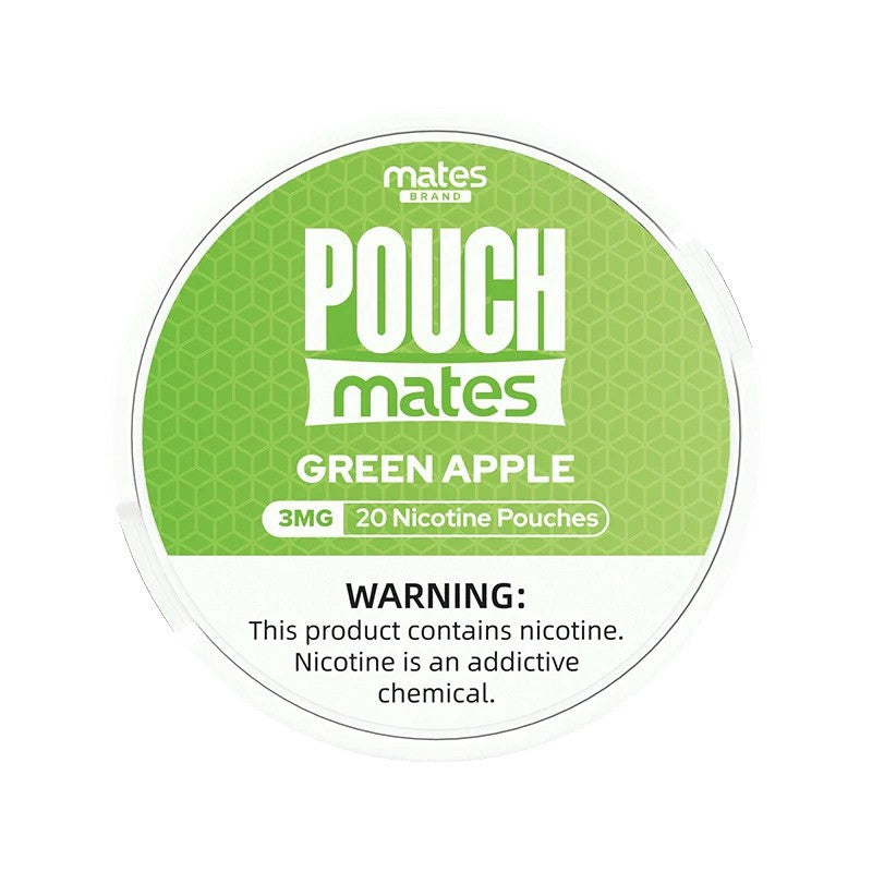 MATES NIC POUCH 3MG 5CT GREEN