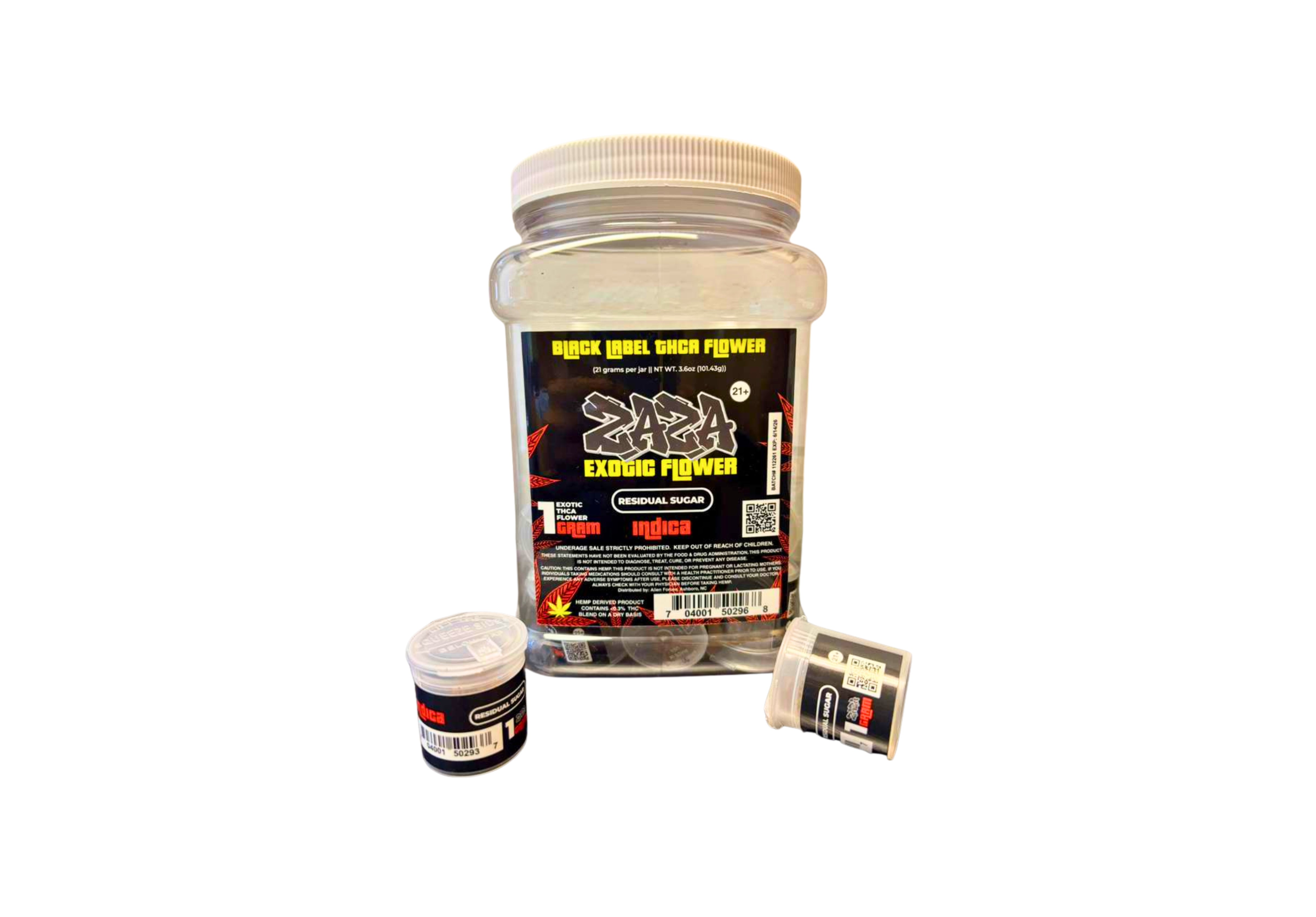 ZAZA 1G FLOWER 21CT RESIDUAL SUG