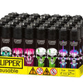 CLIPPER LIGHTER SKULL 48CT