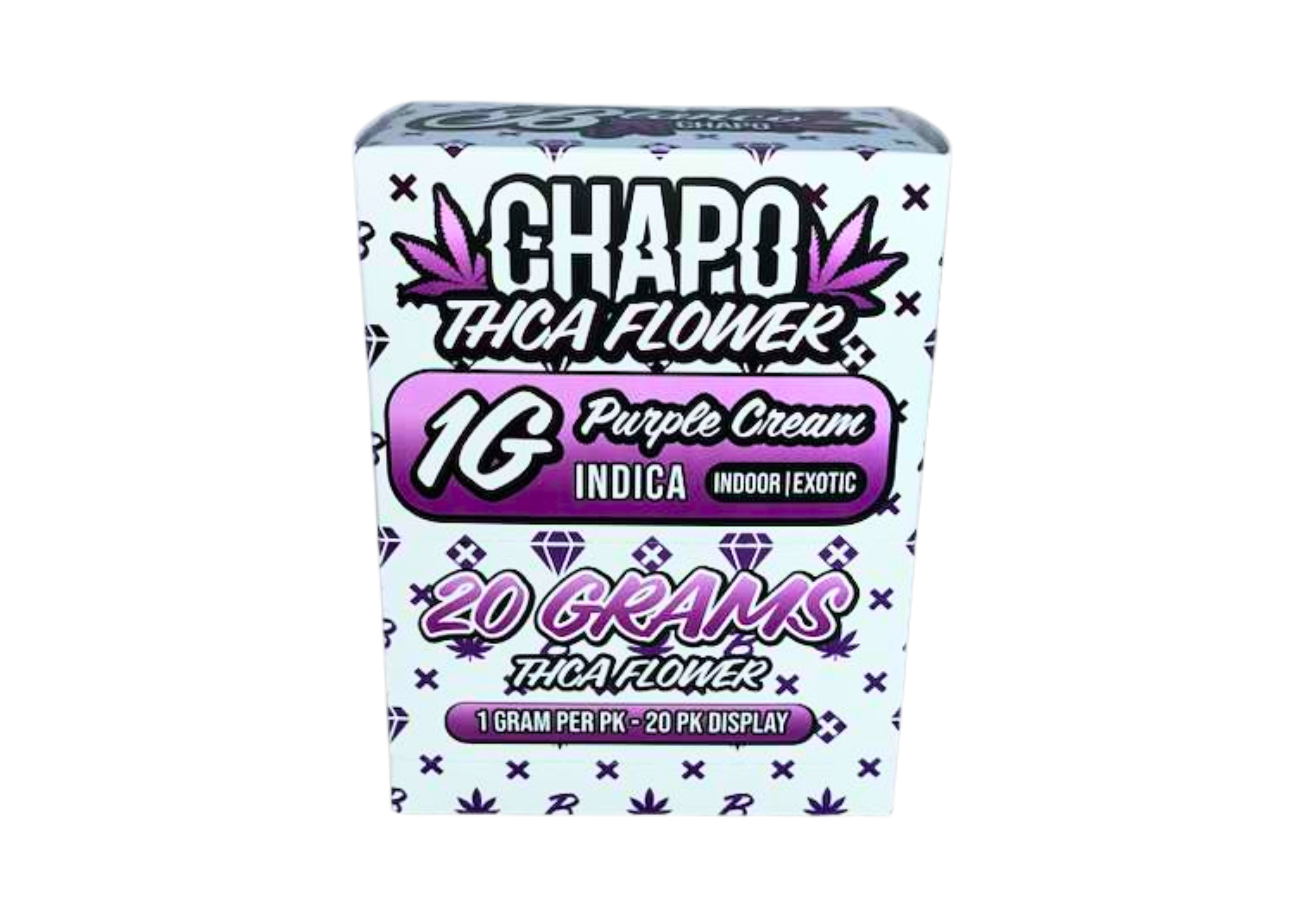 CHAPO 1G FLWR 20CT PURPLE CREAM