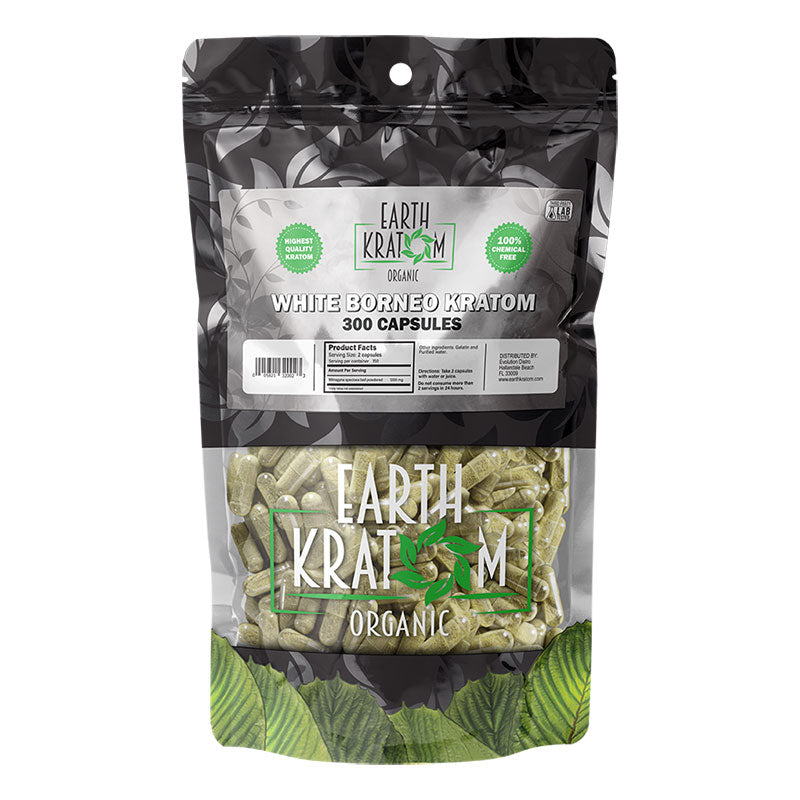 EARTH KRATOM 300CAPS WHITE BR