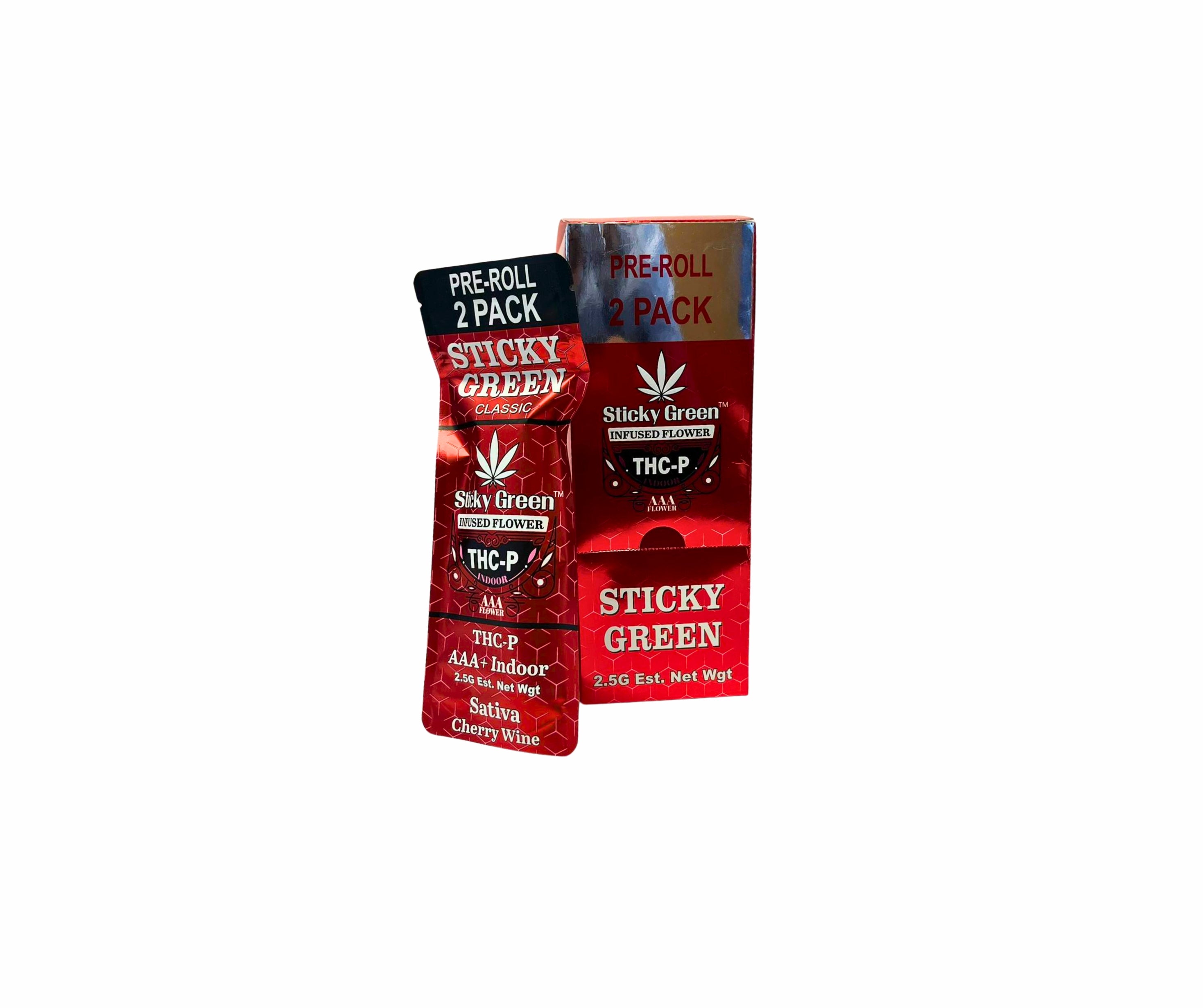 STICKY GREEN 2.5G 10PK RED CW S