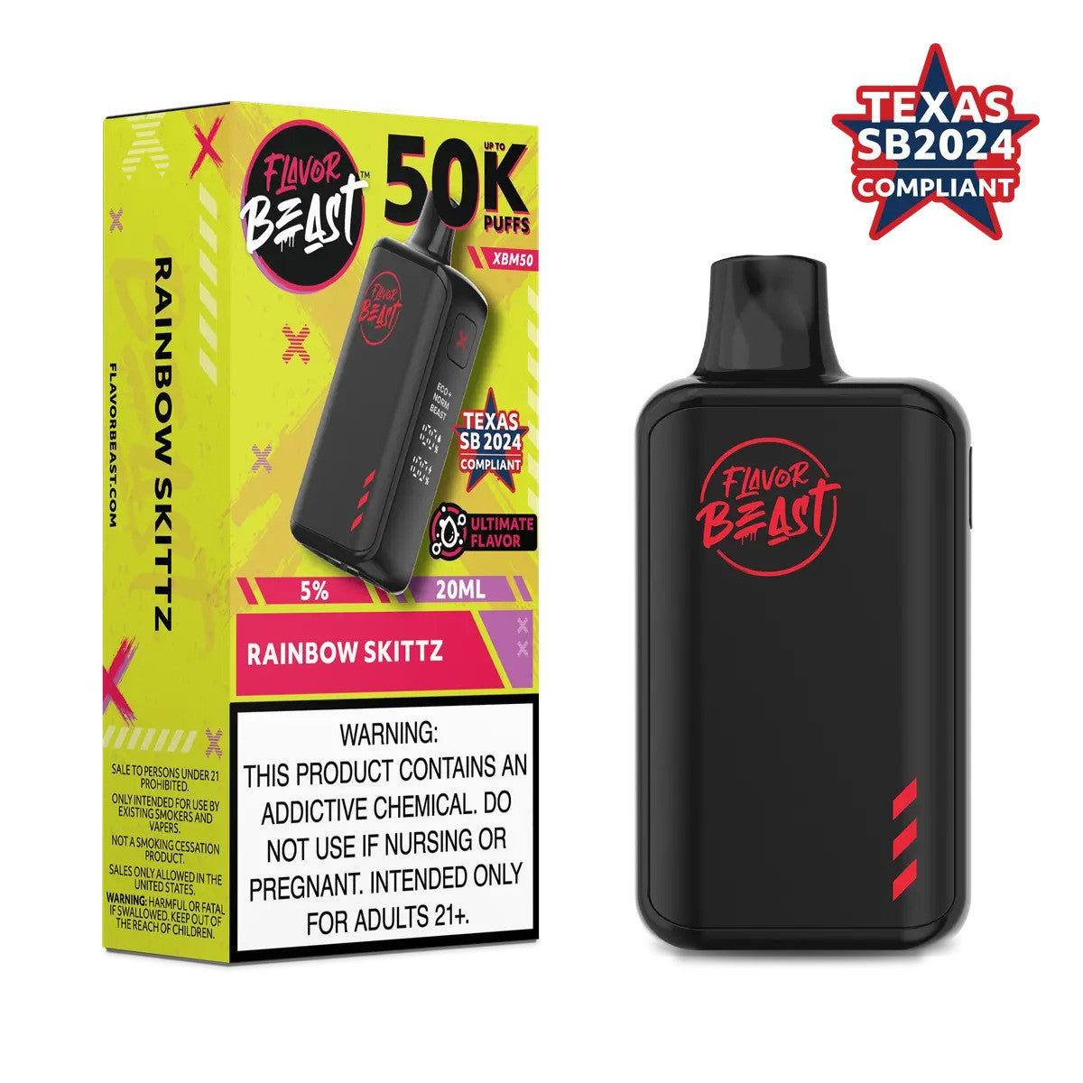 FLAVOR BEAST 50K 5CT RAINBOW SK
