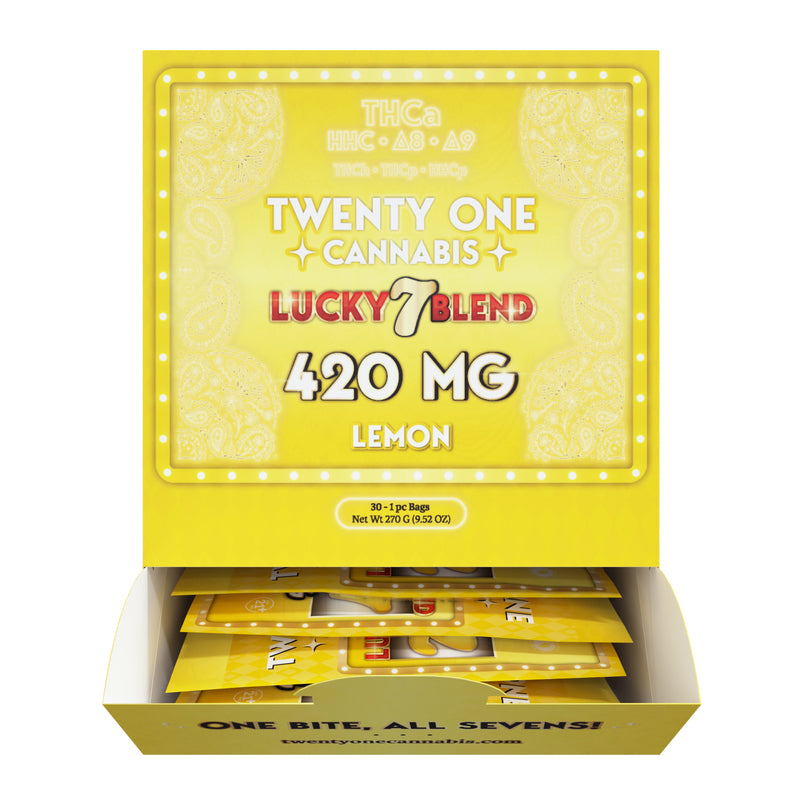 21 LUCKY7 420MG GUMIE 30CT LEMON