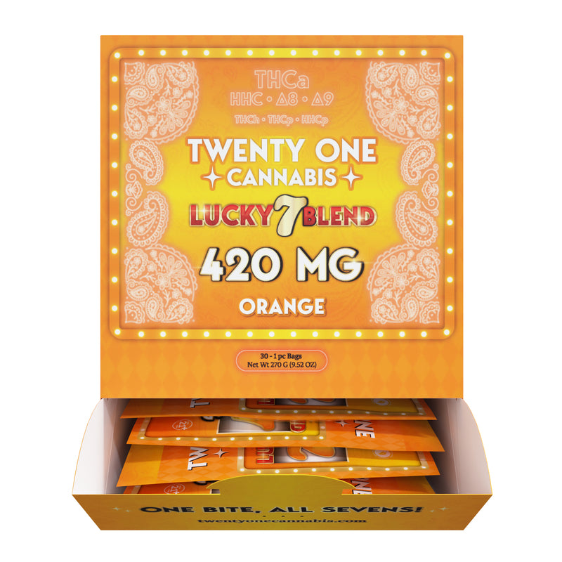 21 LUCKY7 420MG GUMIE 30CT ORANG