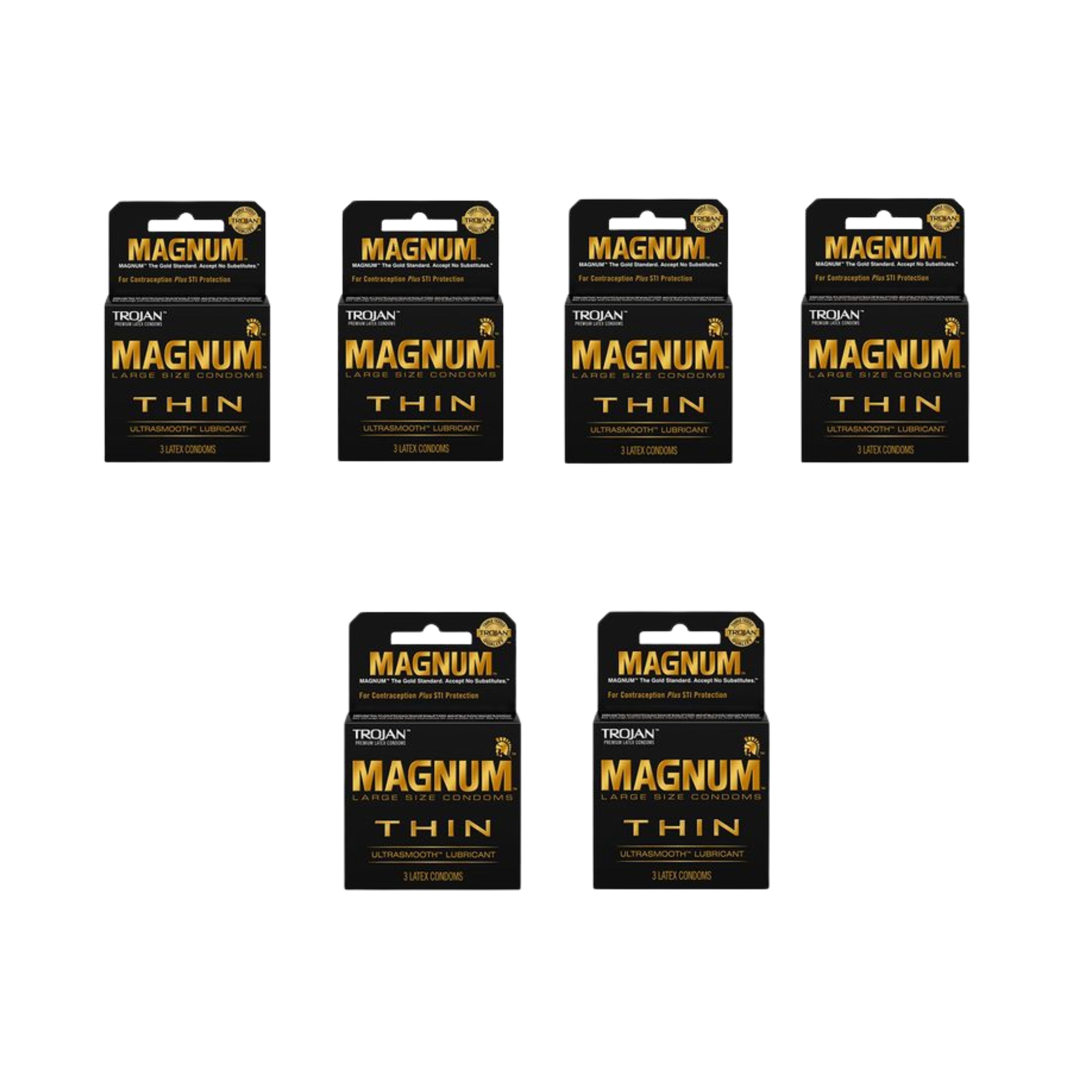 TROJAN MAGNUM THIN 6PK