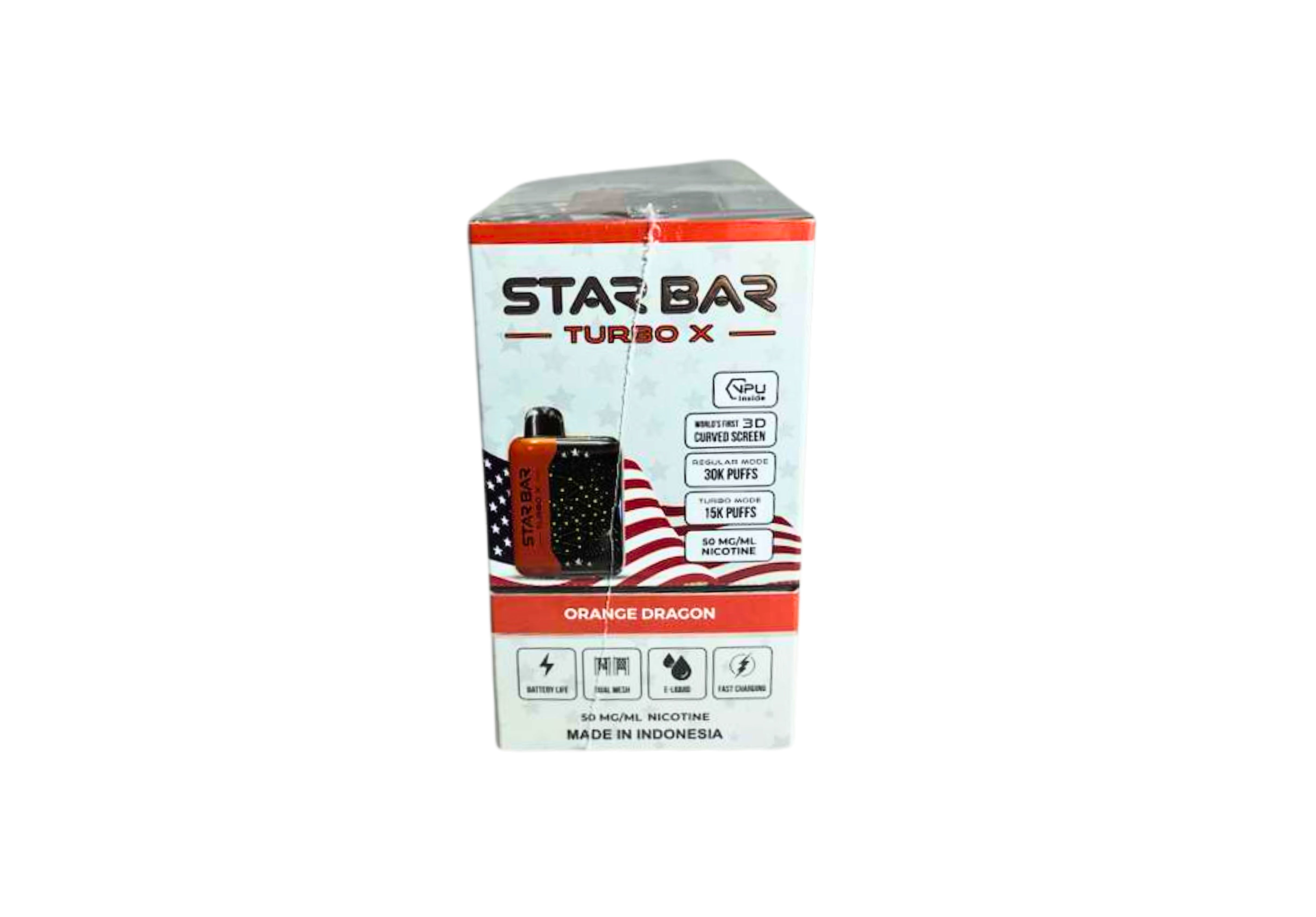 STAR BAR 30K 5CT ORANGE DRAGON