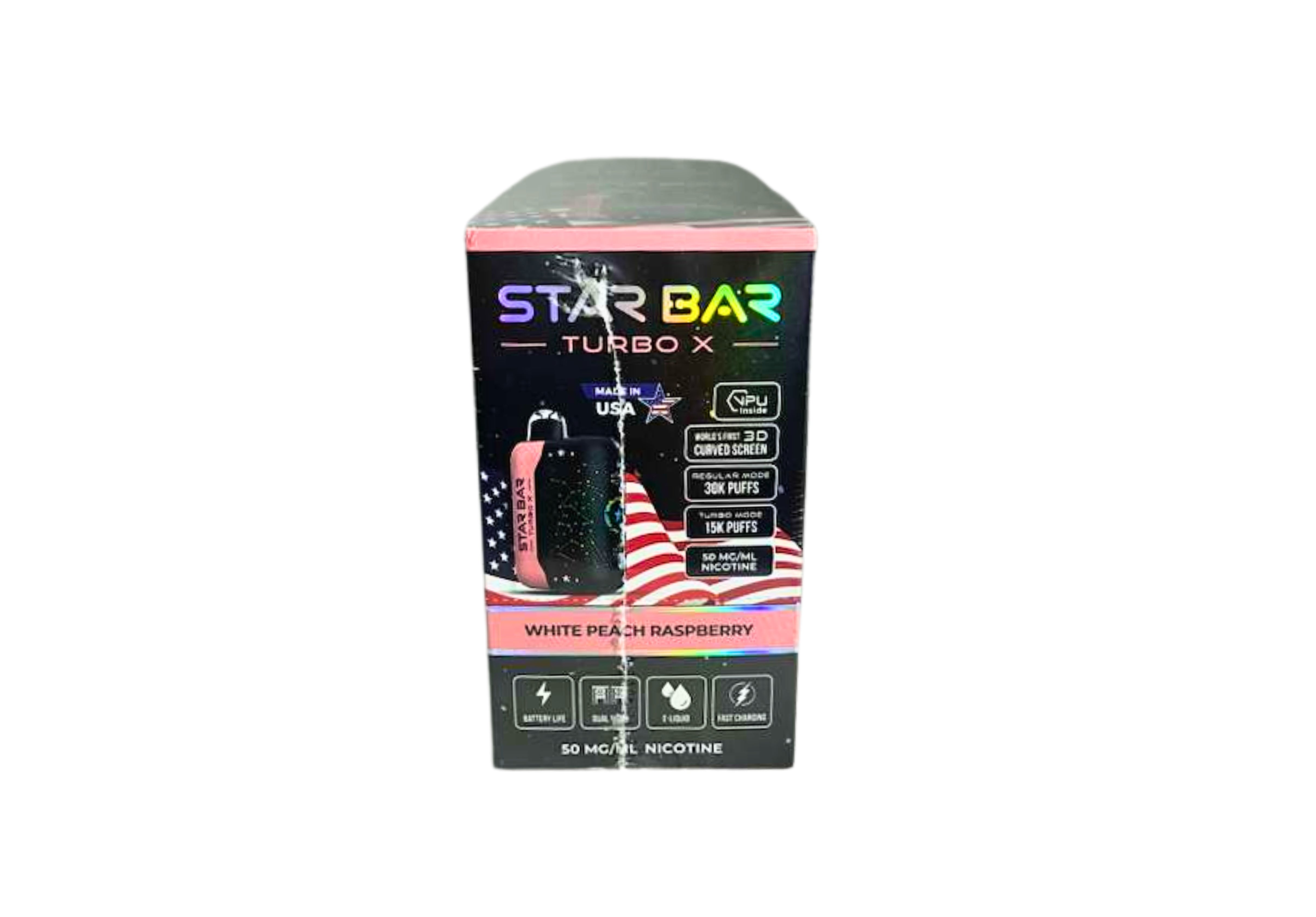 STAR BAR 30K B 5CT WHITE PEACH R