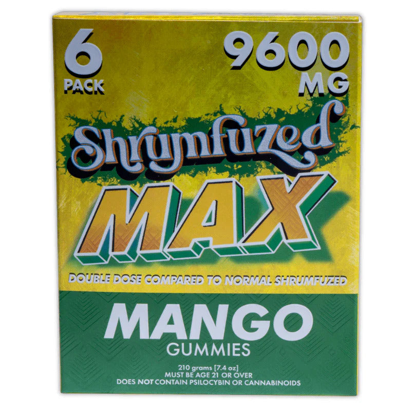 SHRUM MAX 9600MG 6GUMIE 5CT MANG