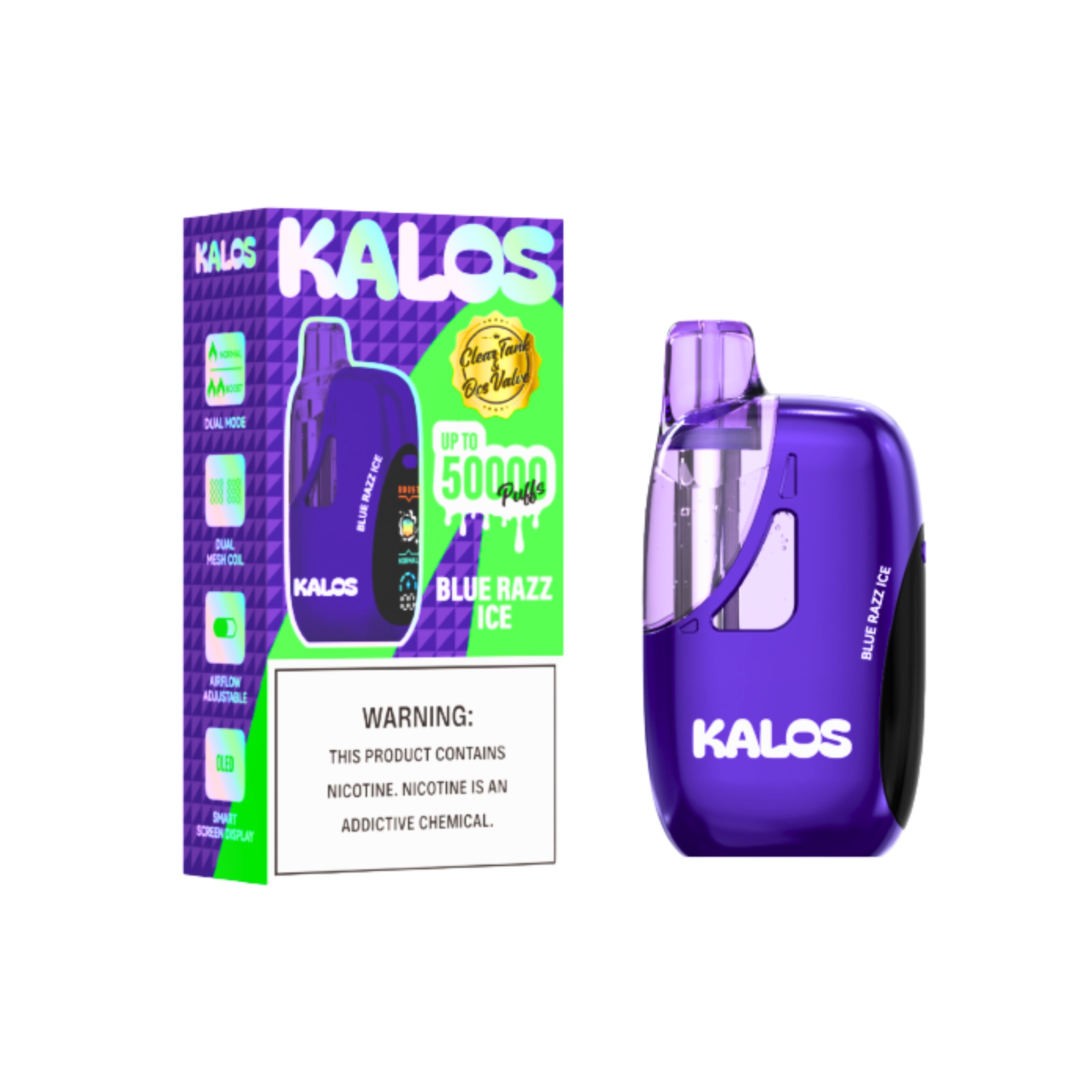KALOS 50K 5CT BLUE RAZZ ICE