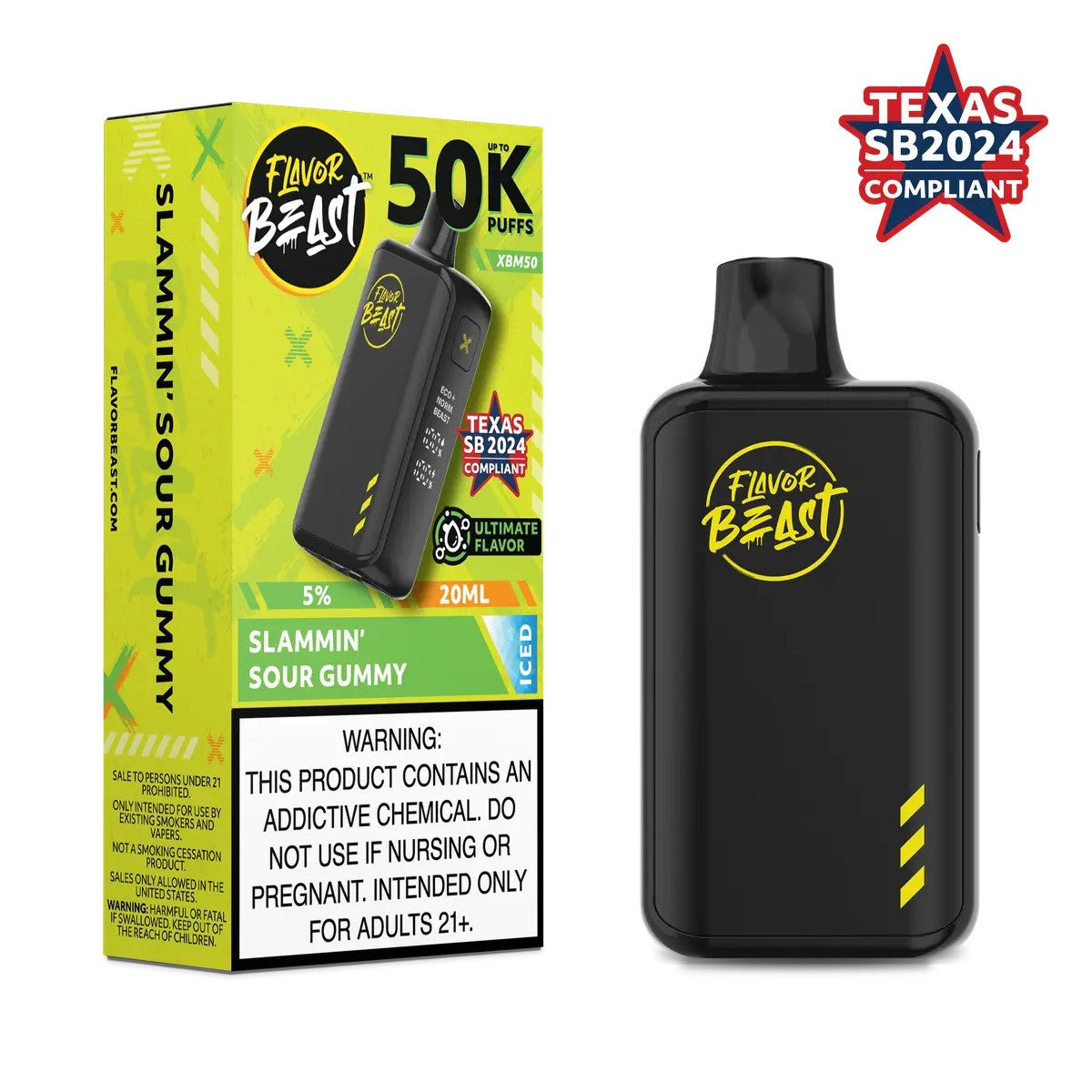 FLAVOR BEAST 50K 5CT S SOUR GUMY