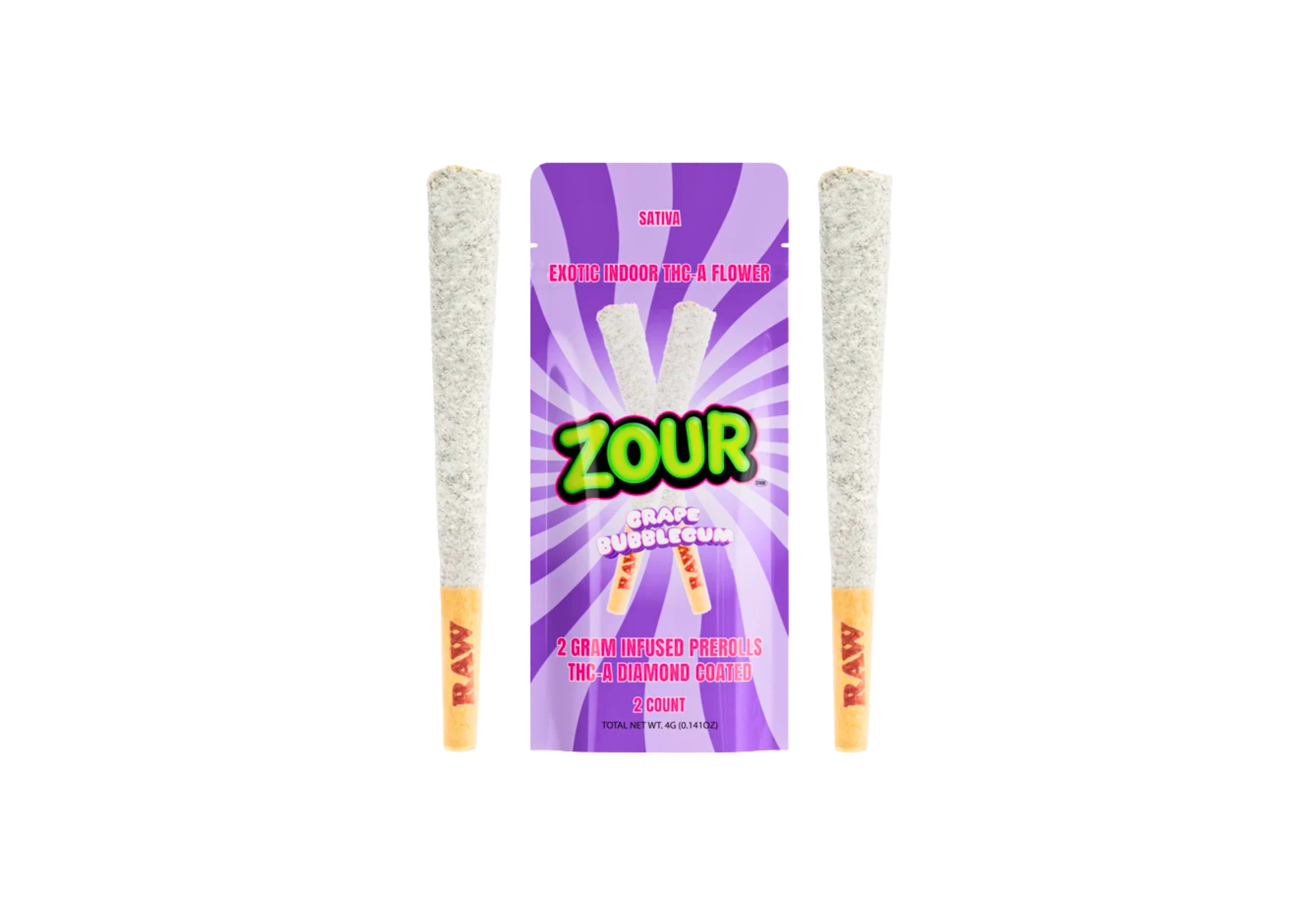 ZOUR STASH 2G 2PR DIA 1CT GRAPE