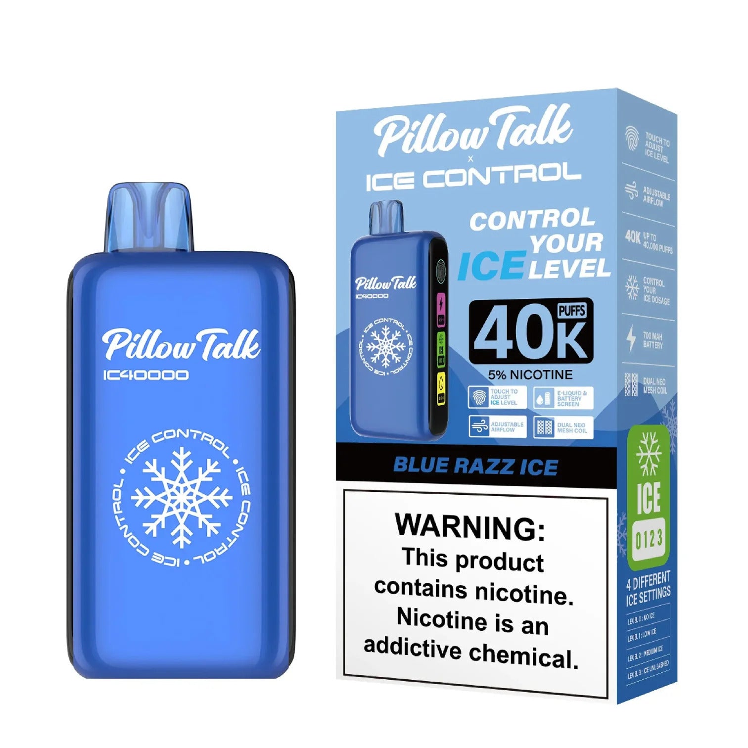 PILLOW TALK 40K 5PK BLUE RAZZ