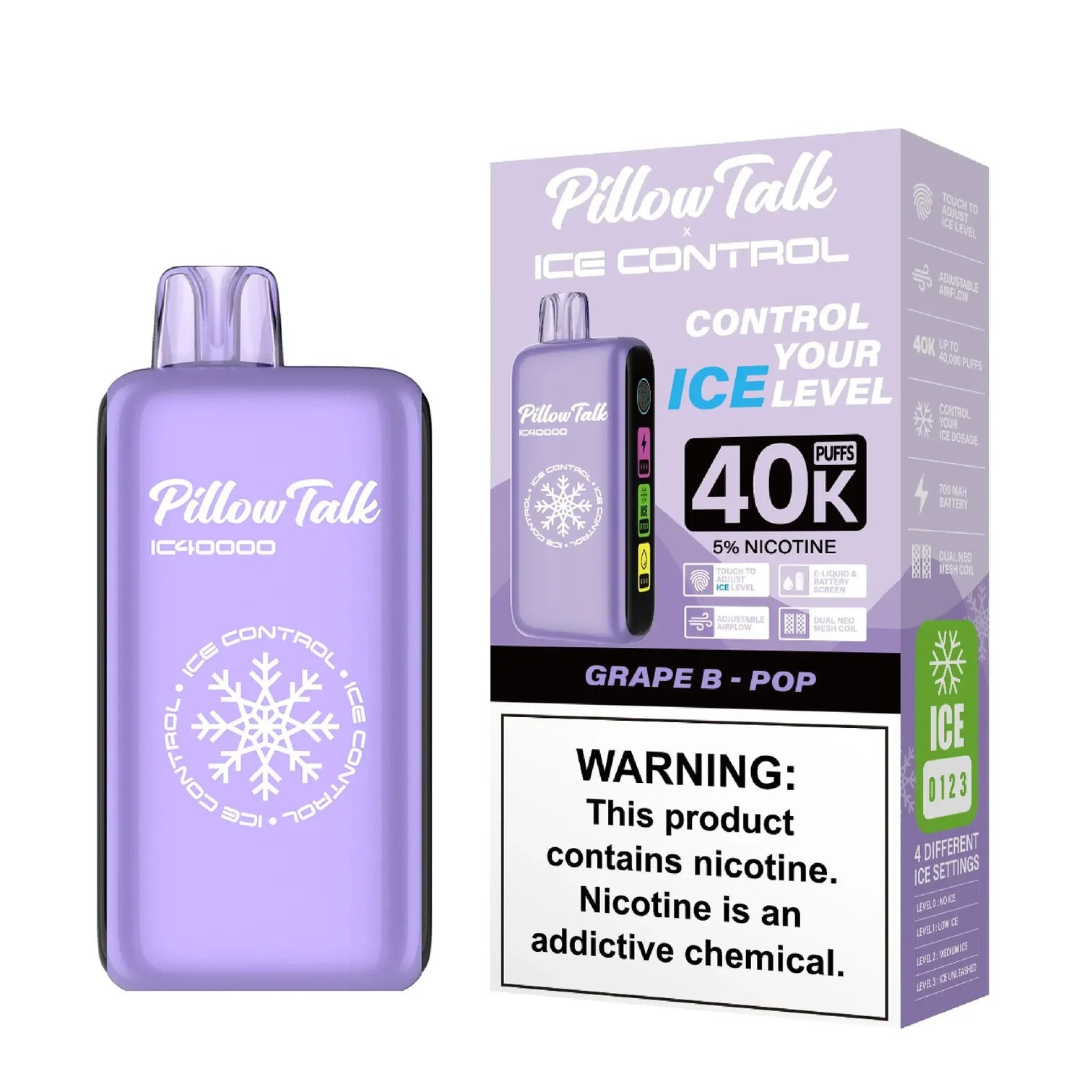 PILLOW TALK 40K 5PK GRAPE B-POP