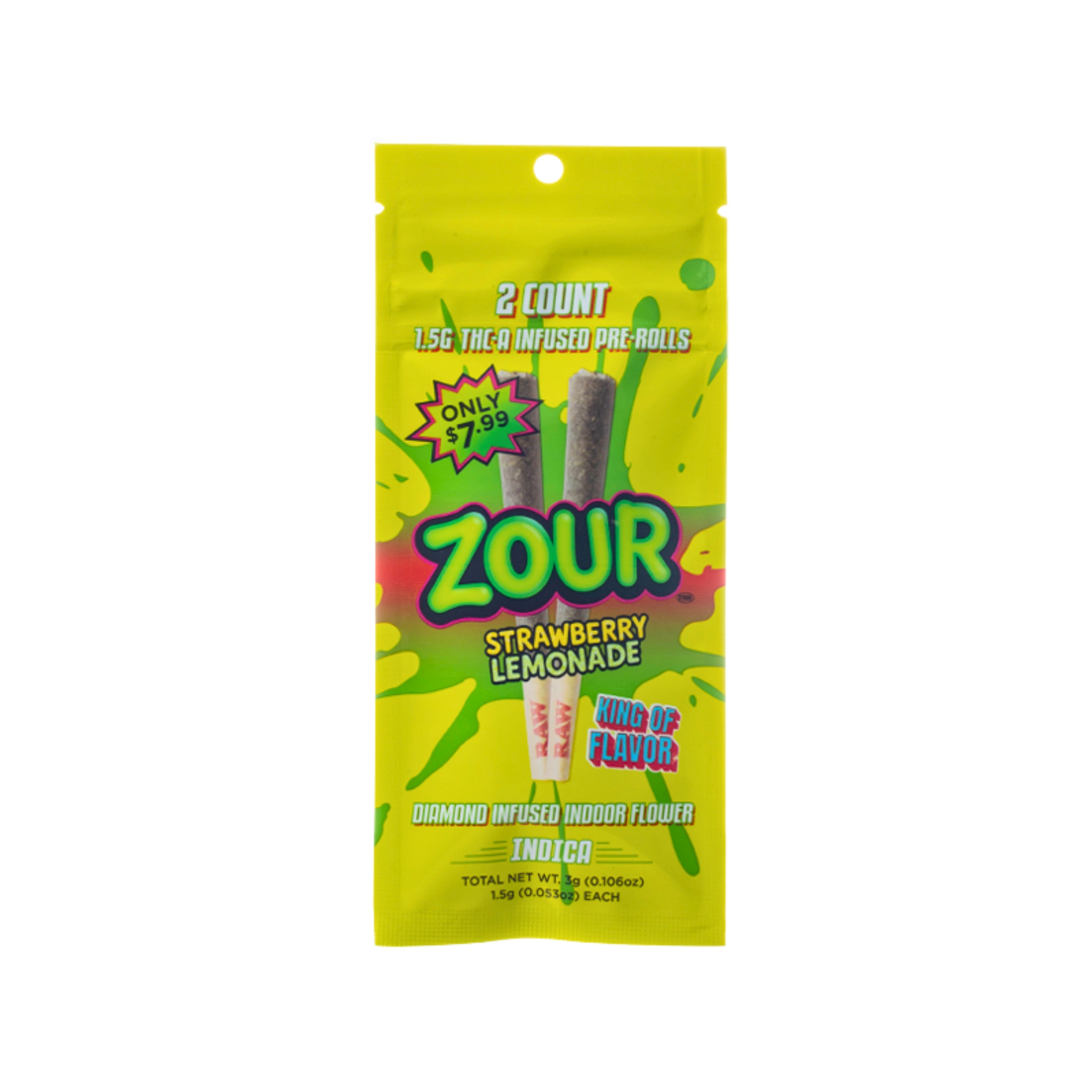 ZOUR STASH 3G 2PR 1CT STRAWBE