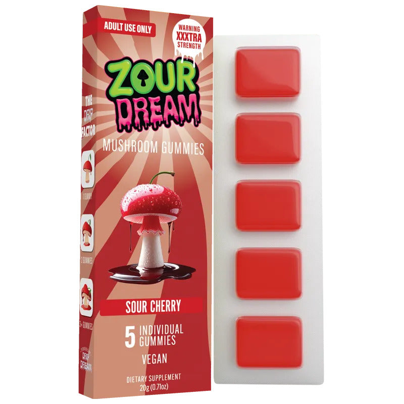 ZOUR DR 20G 5GUMIE 10CT S CHERRY
