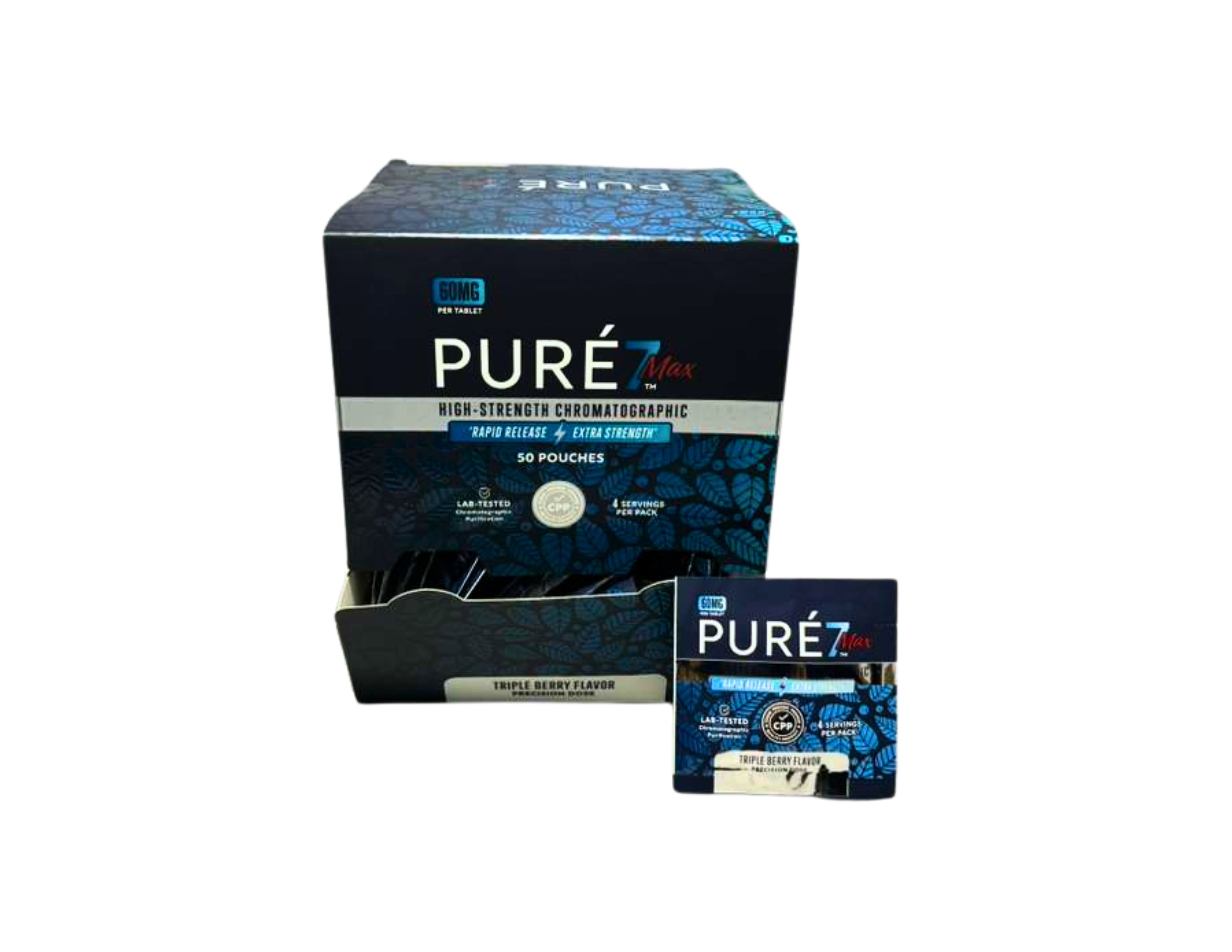 PURE7 MAX 60MG 50CT TRIPLE BRY