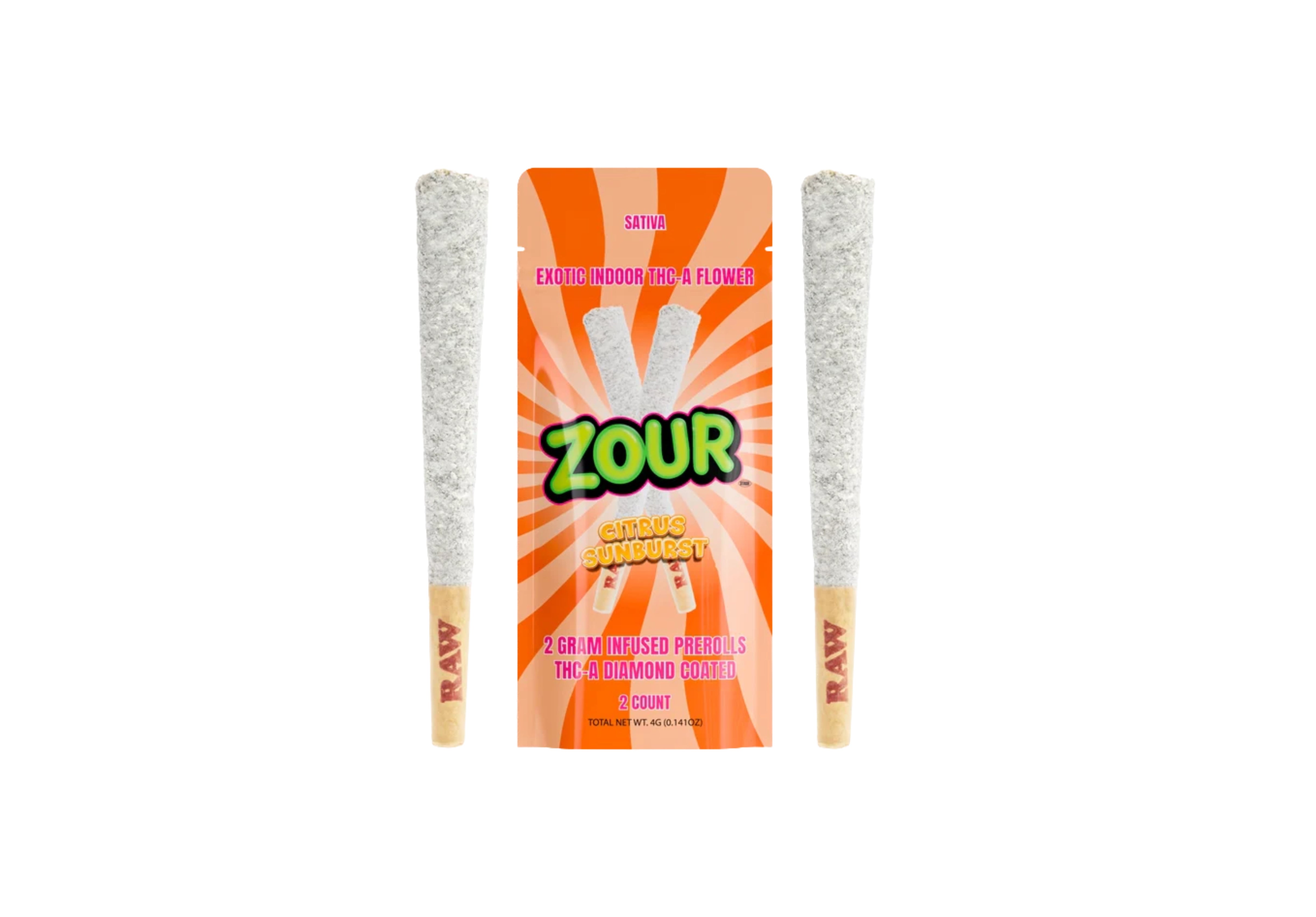 ZOUR STASH 2G 2PR DIA 1CT CITRUS