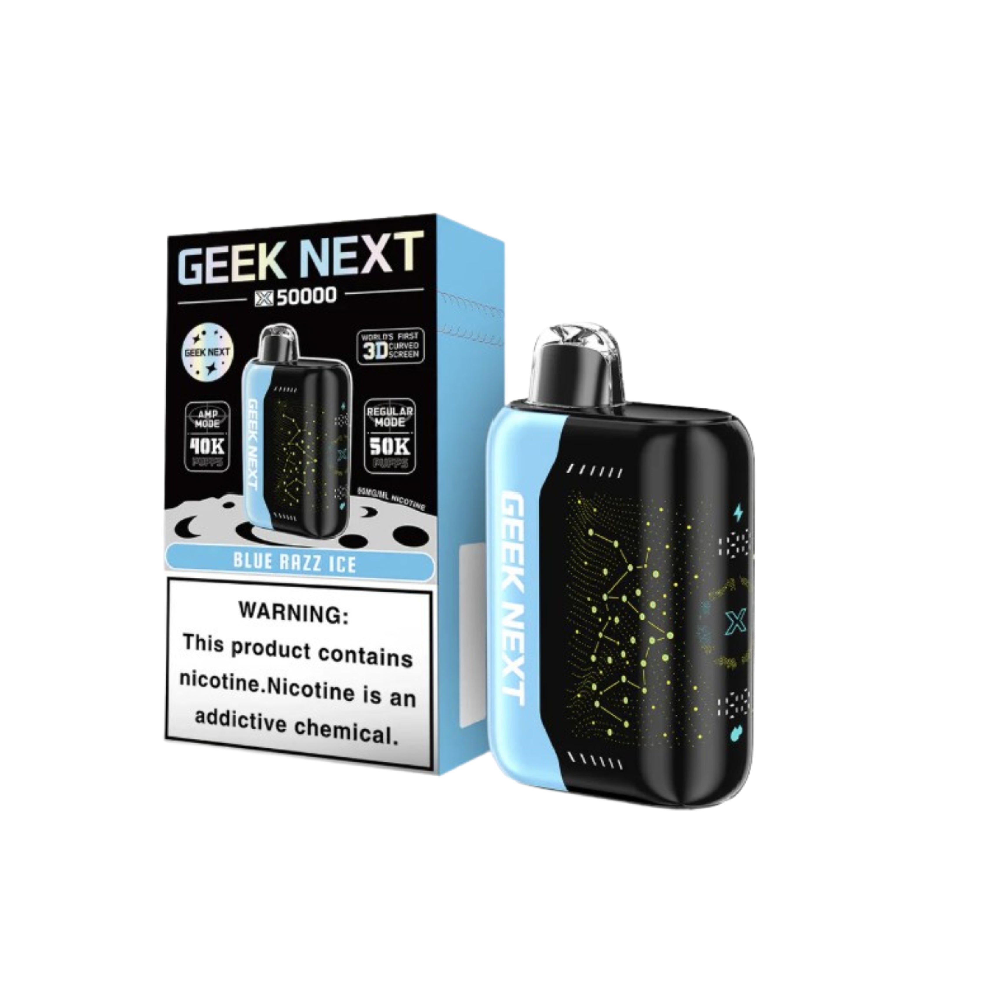 GEEK NEXT 50K 5CT BLUE RAZZ ICE