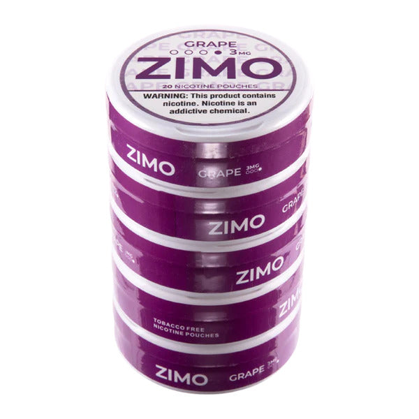 ZIMO NICOTINE POU 3MG 5CT GRAPE
