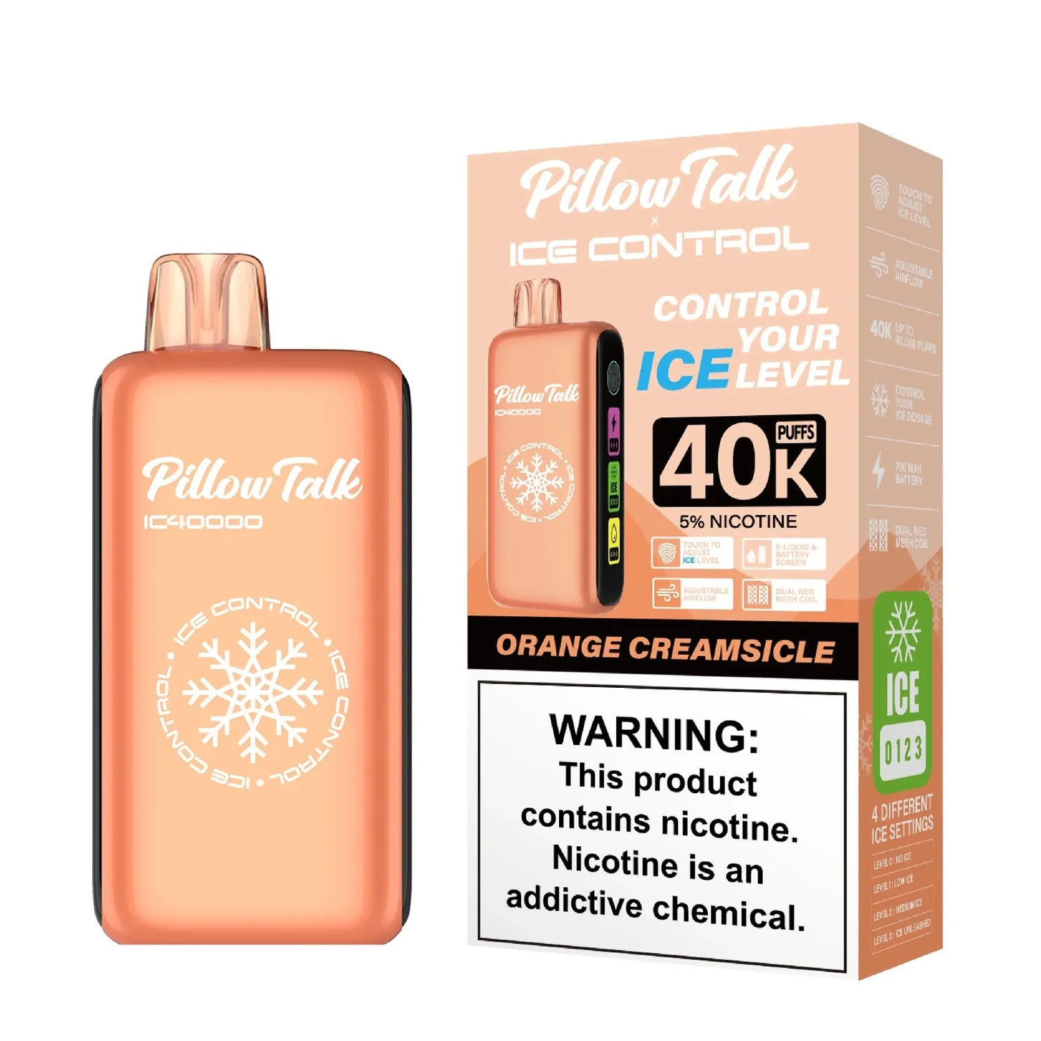 PILLOW TALK 40K 5PK ORANGE CREAM