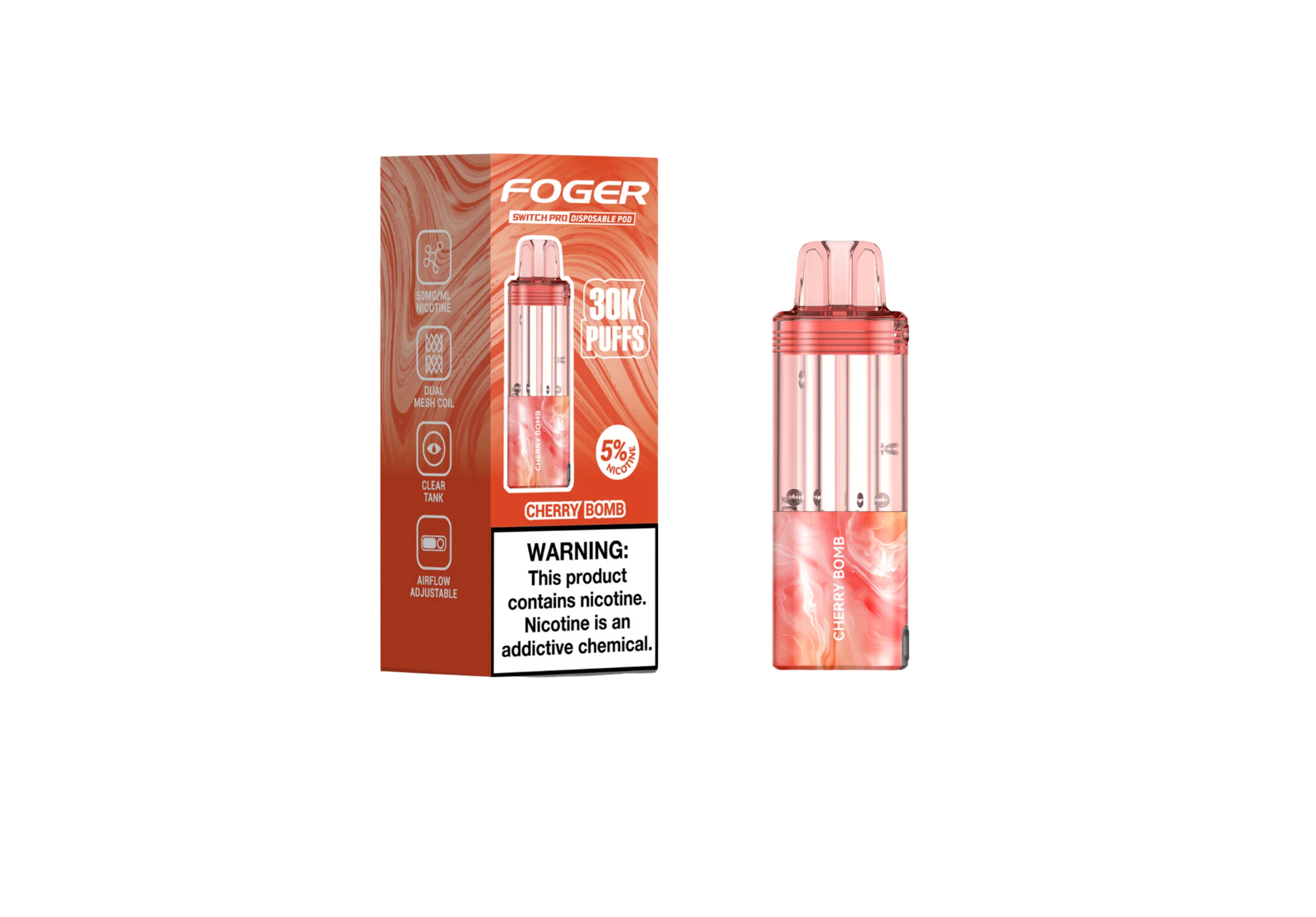FOGOR POD 30K 5CT CHERRY BOMB