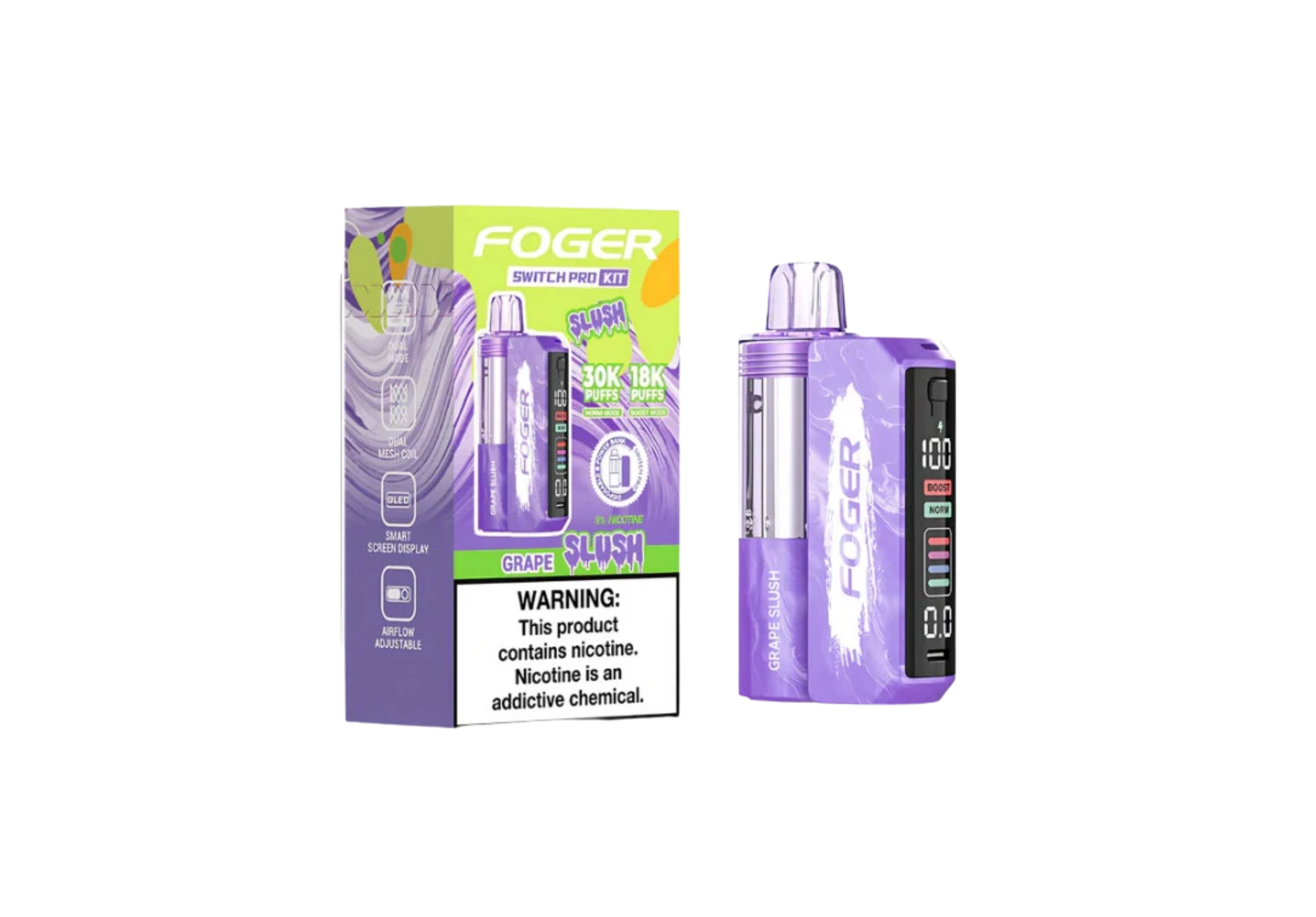 FOGER POD 30K 5CT GRAPE SLUSH