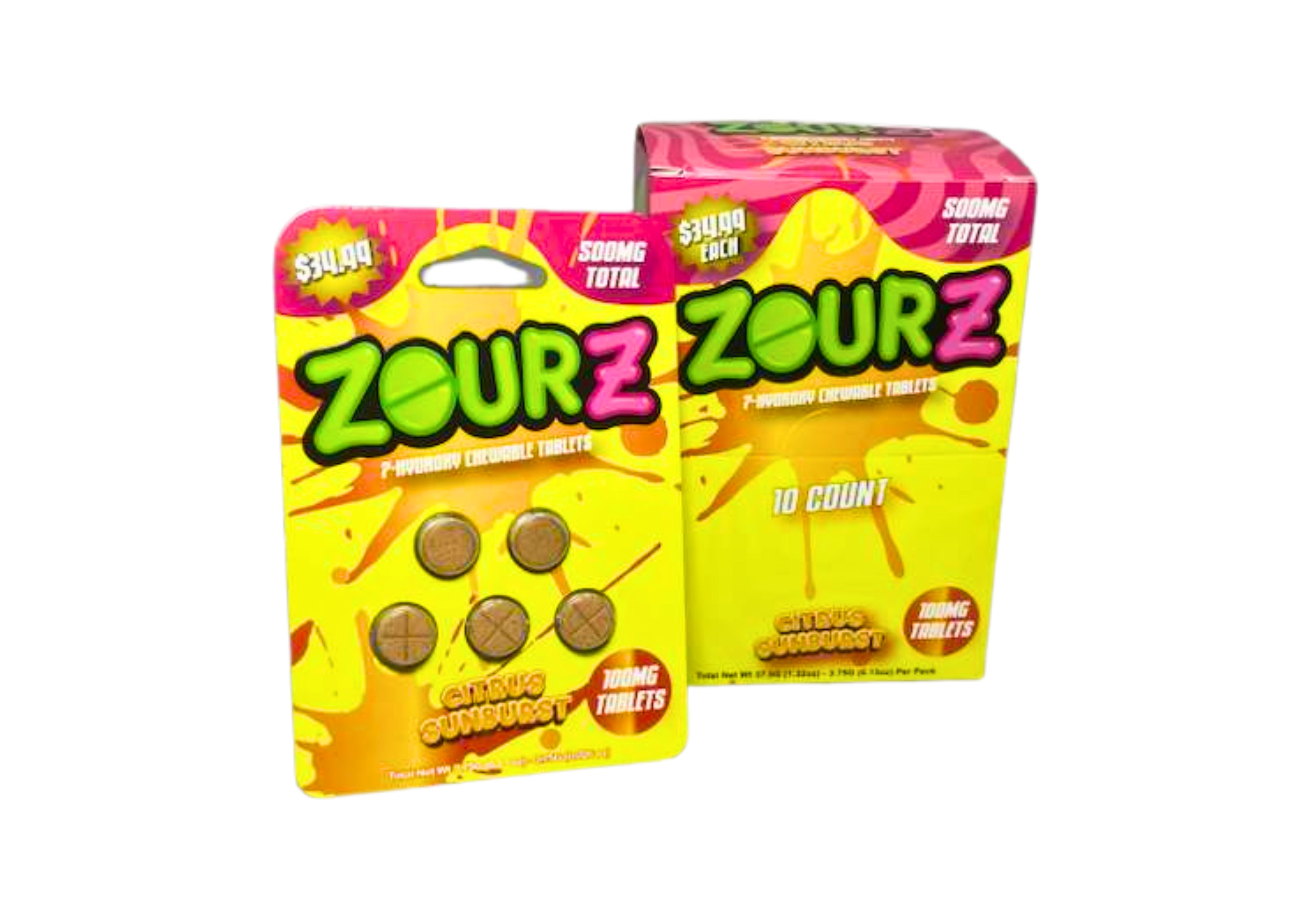 ZOURZ 7-HYD 10CT 100MG CIT SUNBR